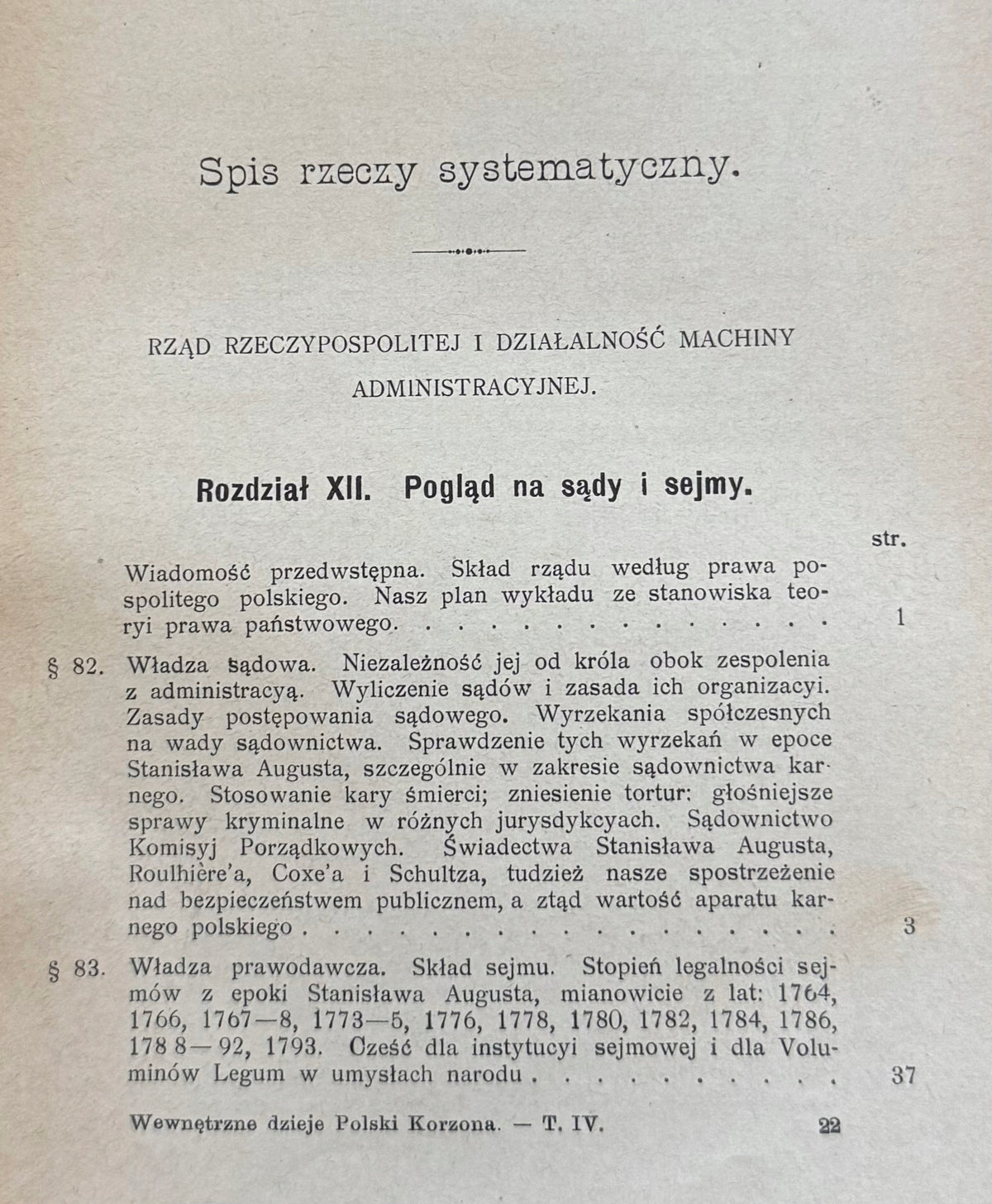 Wewnętrzne dzieje Polski za Stanisława Augusta (1764-1794) Tom IV [1897]