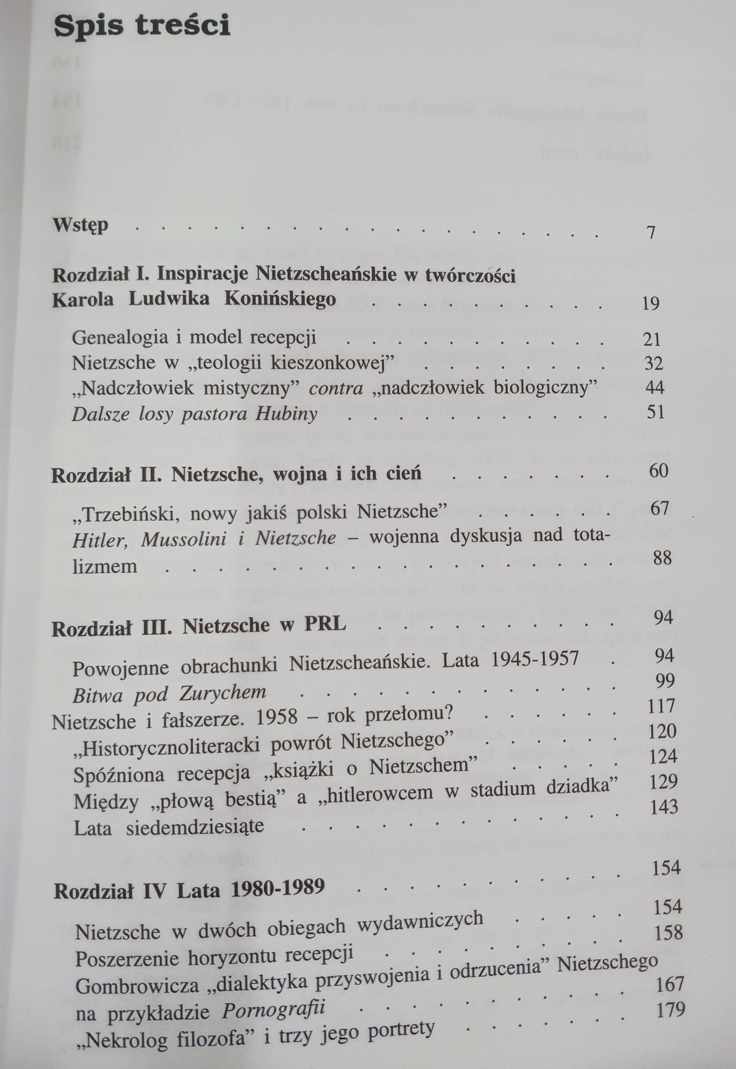 Friedrich Nietzsche w literaturze i publicystyce M. Kopij, J. Sucharzewska
