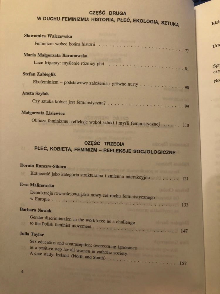 Płeć - kobieta - feminizm -red. Z. Gorczyńska, S. Kruszyńska, I. Zakidalska