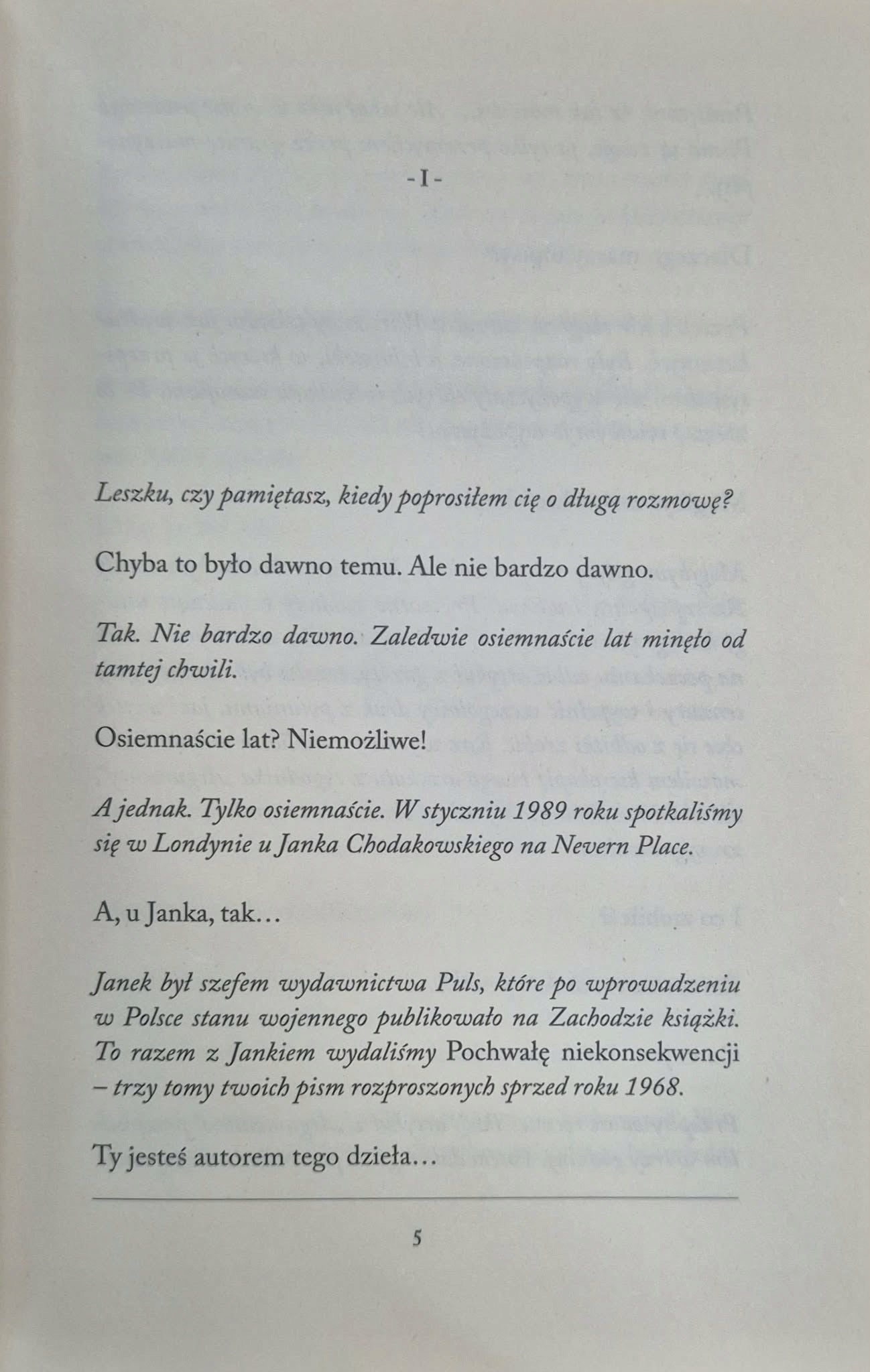 Komplet Czas ciekawy czas niespokojny Leszek Kołakowski Zbigniew Mentzel