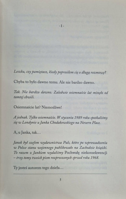 Komplet Czas ciekawy czas niespokojny Leszek Kołakowski Zbigniew Mentzel