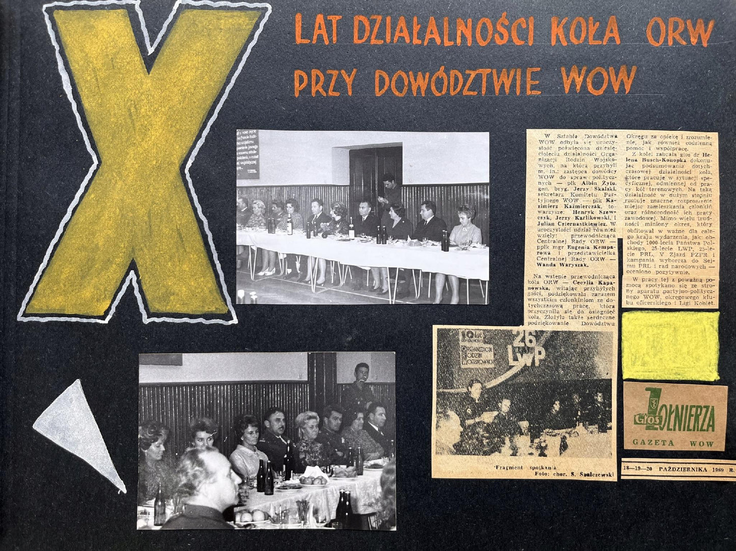 Foto kronika ORW (Organizacja Rodzin Wojskowych) przy dowództwie WOW