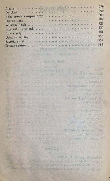 Nowa Summerhill Alexander Sutherland Neill