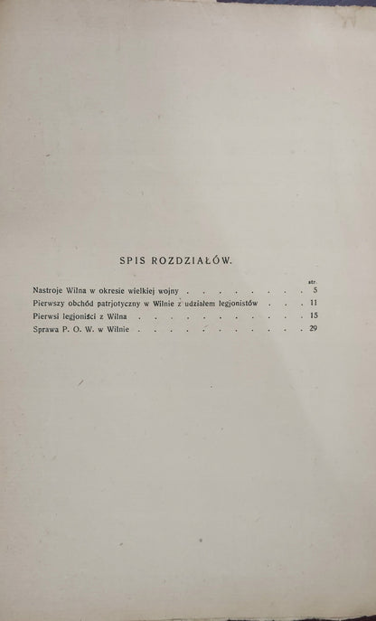 Stosunek Wilna do Legjonów W. G. Studnicki [Wydanie przedwojenne]