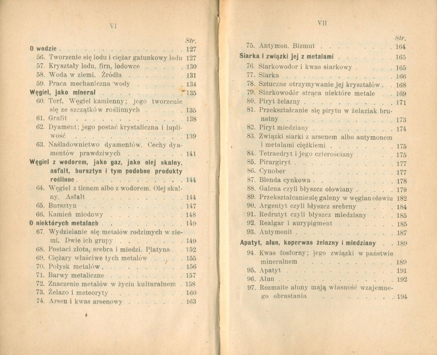 Mineralogia, Peters F. Karol [Warszawa 1904]