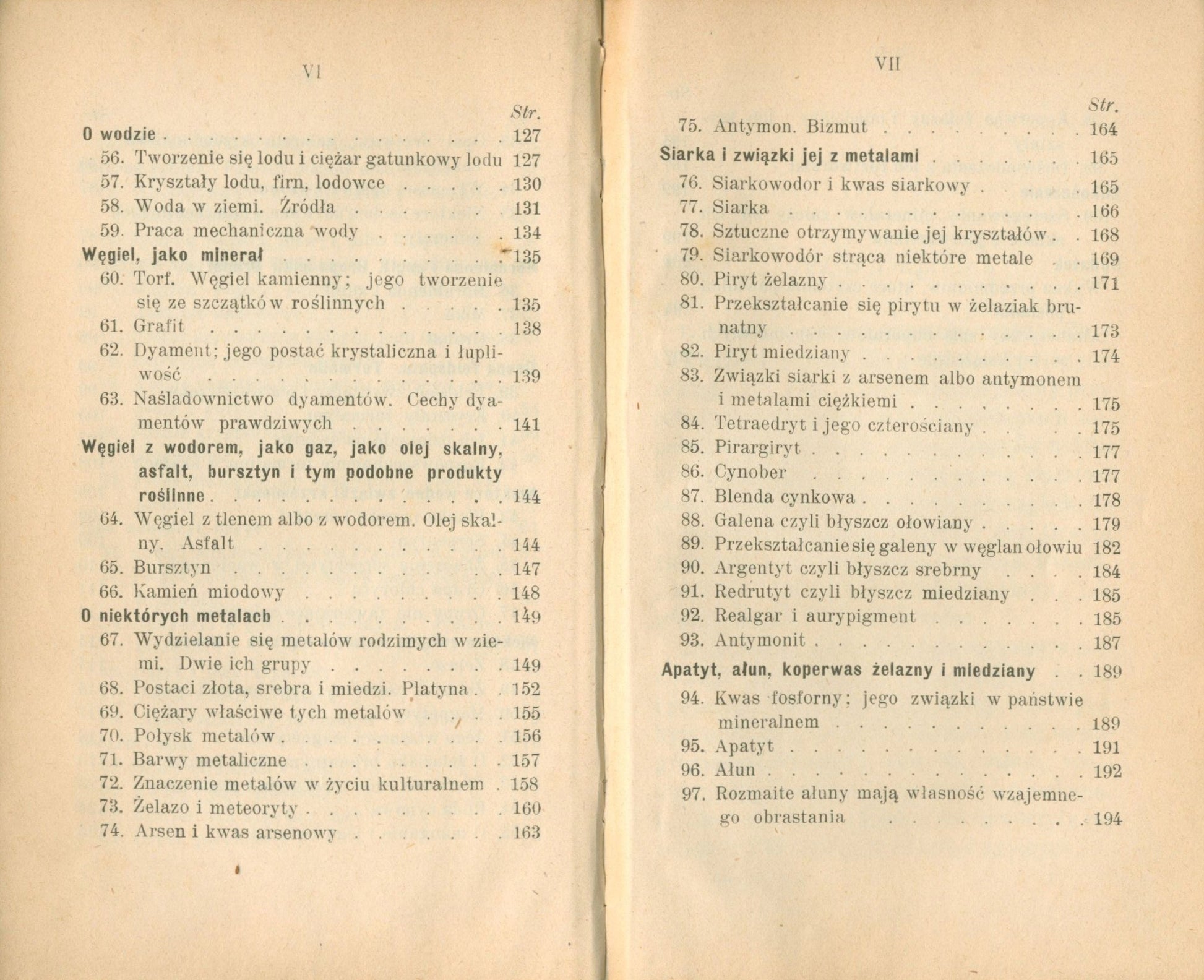Mineralogia, Peters F. Karol [Warszawa 1904]
