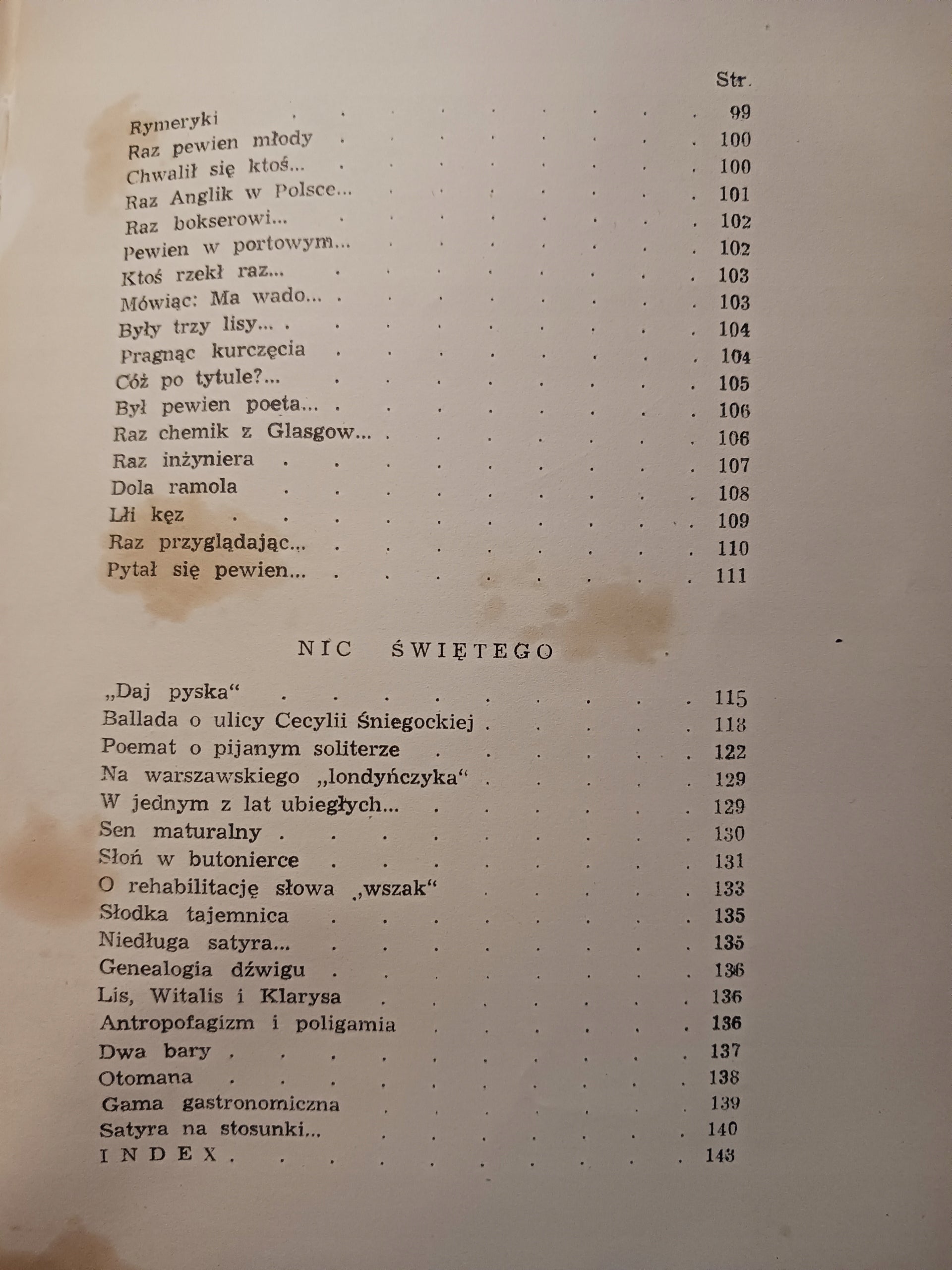 Kazania i skargi Janusz Minkiewicz, il. Jerzy Zaruba [wydanie z roku 1946]