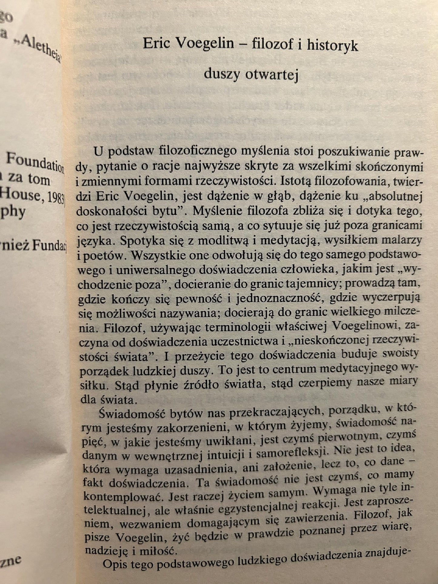 Nowa nauka polityki - Eric Voegelin