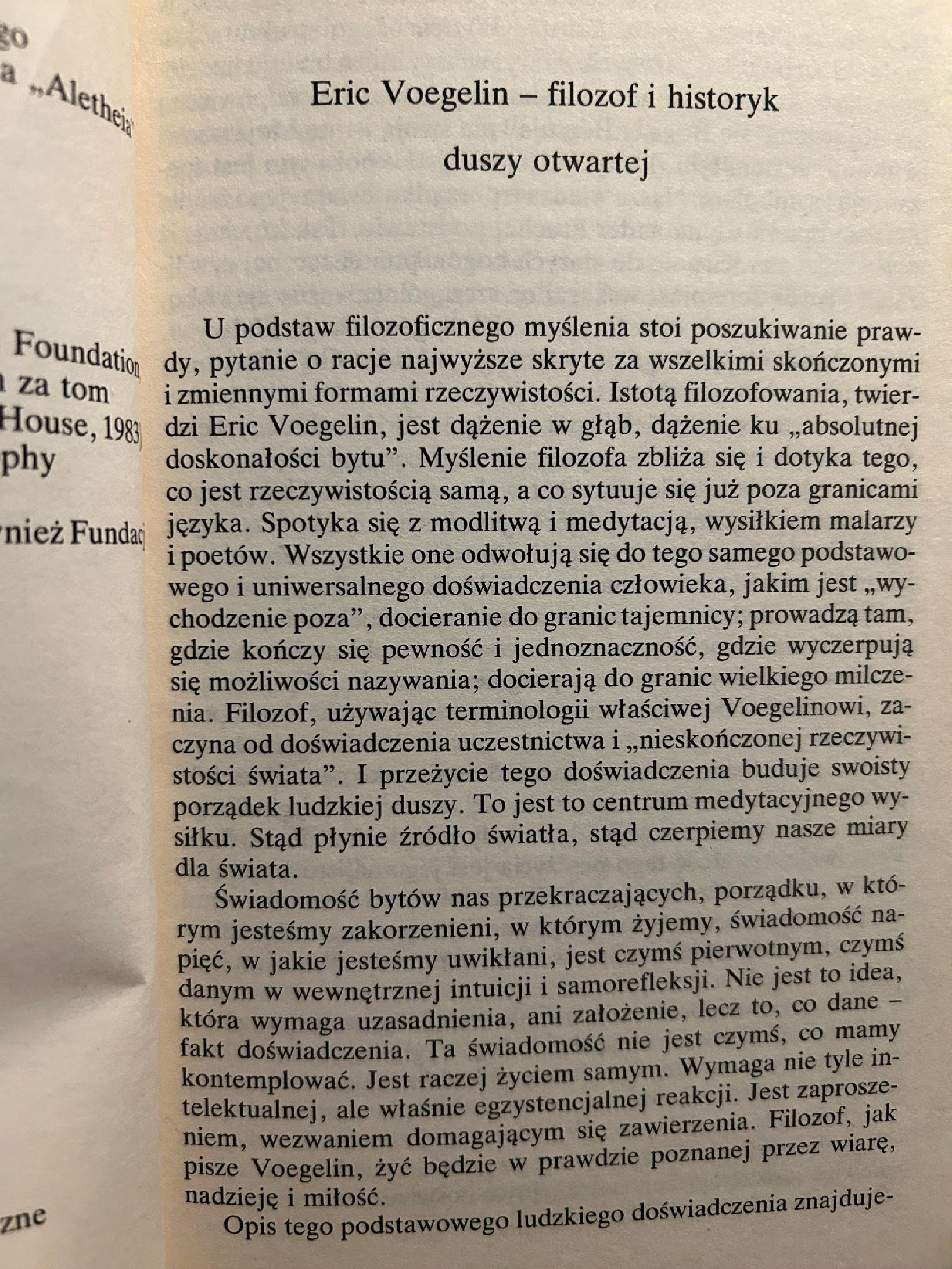 Nowa nauka polityki - Eric Voegelin