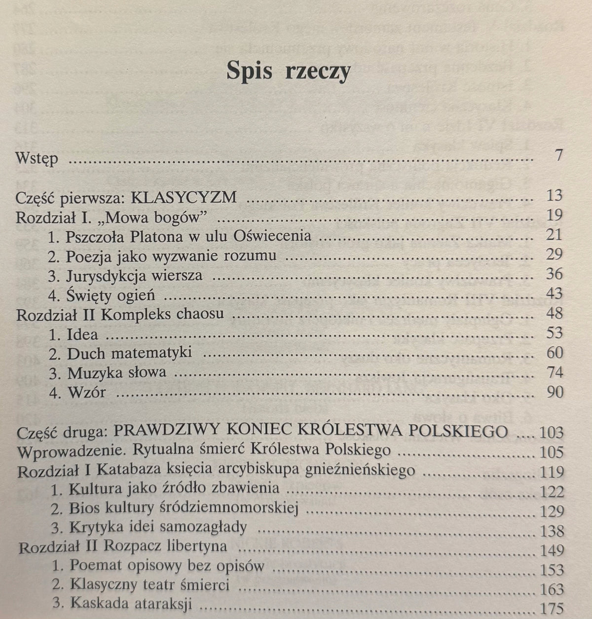 Klasycyzm czyli Prawdziwy koniec Królestwa Polskiego Ryszard Przybylski