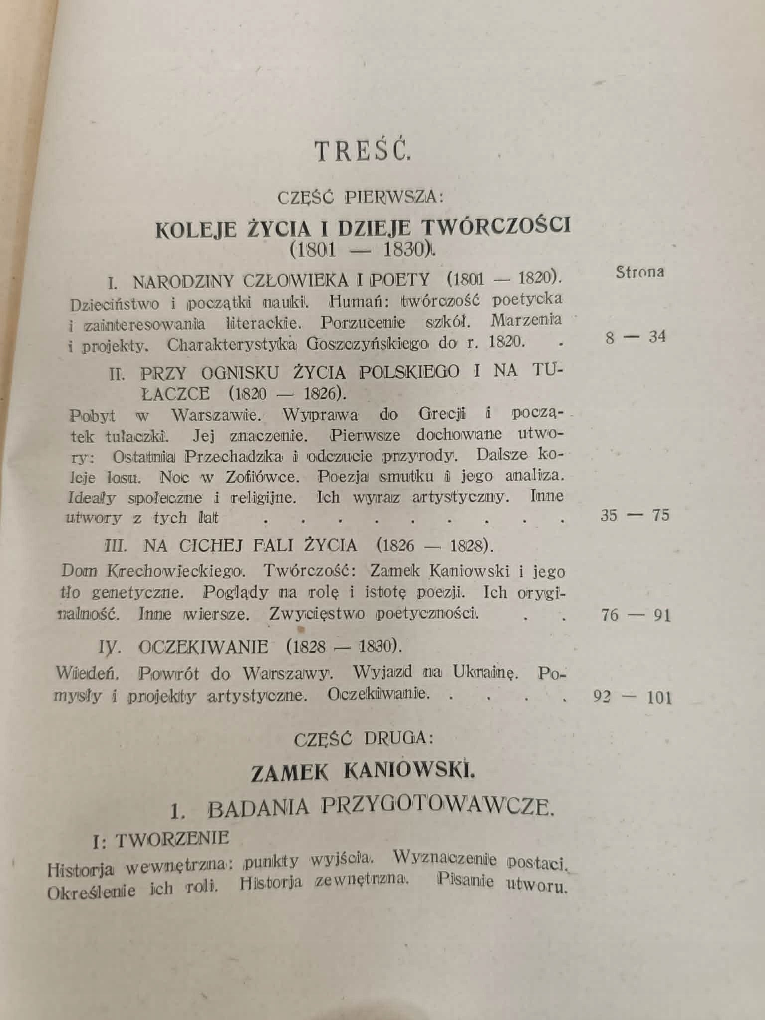 Bogdan Suchodolski, Seweryn Goszczyński Życie i dzieła 1801-1830
