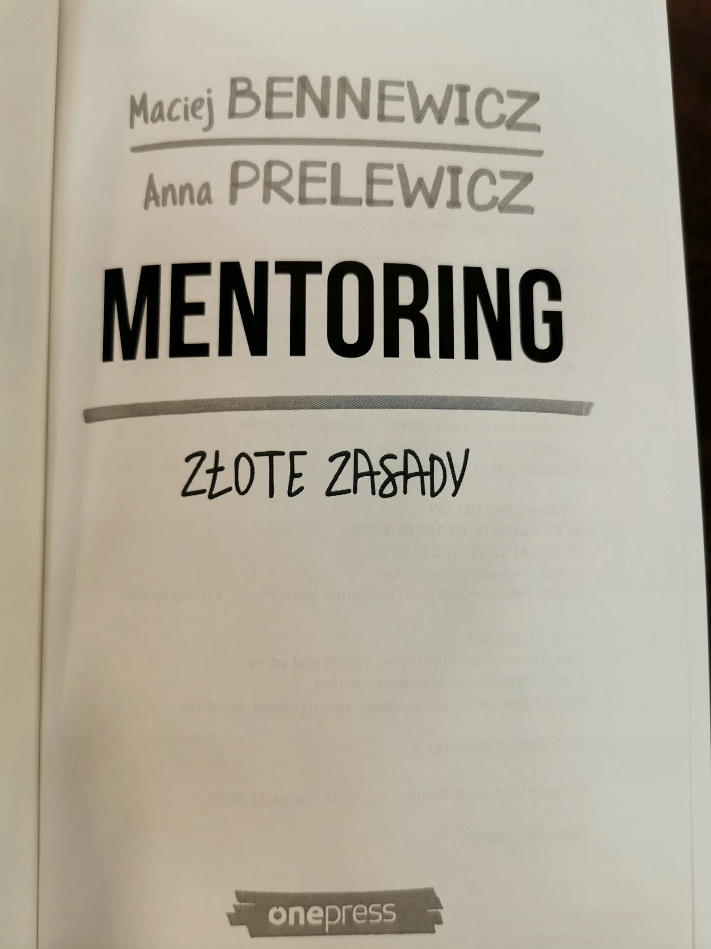 Mentoring / Coaching - Złote zasady, Anna Prelewicz, Maciej Bennewicz