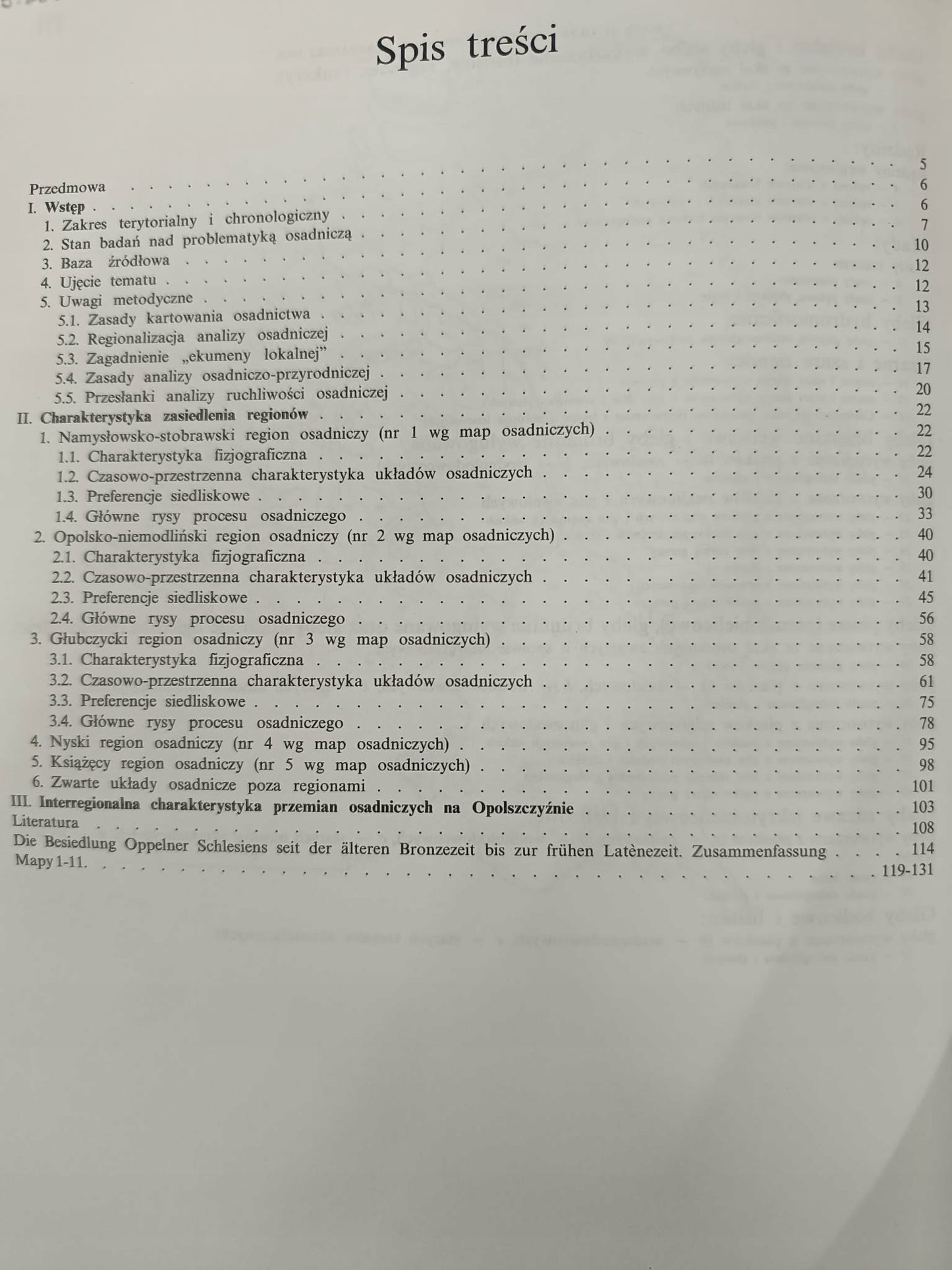 Andrzej Mierzwiński, Zasiedlenie Opolszczyzny od starszej epoki brązu po...
