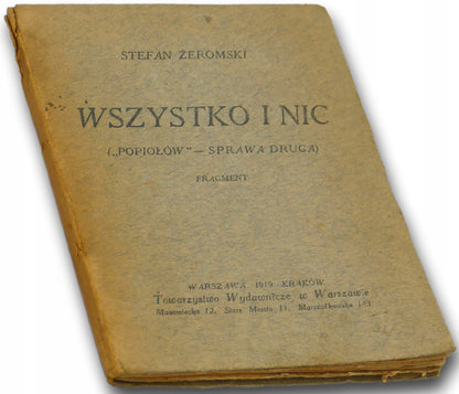 Wszystko i nic, Stefan Żeromski [1919]