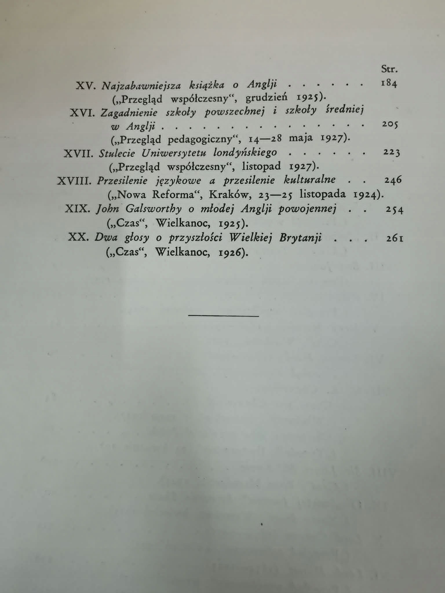 O Anglji i Anglikach, Roman Dyboski [1929]
