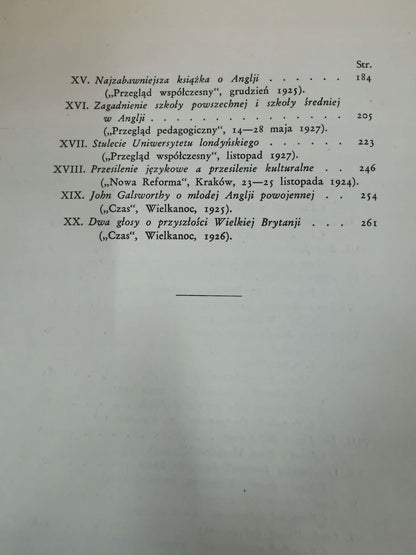 O Anglji i Anglikach, Roman Dyboski [1929]