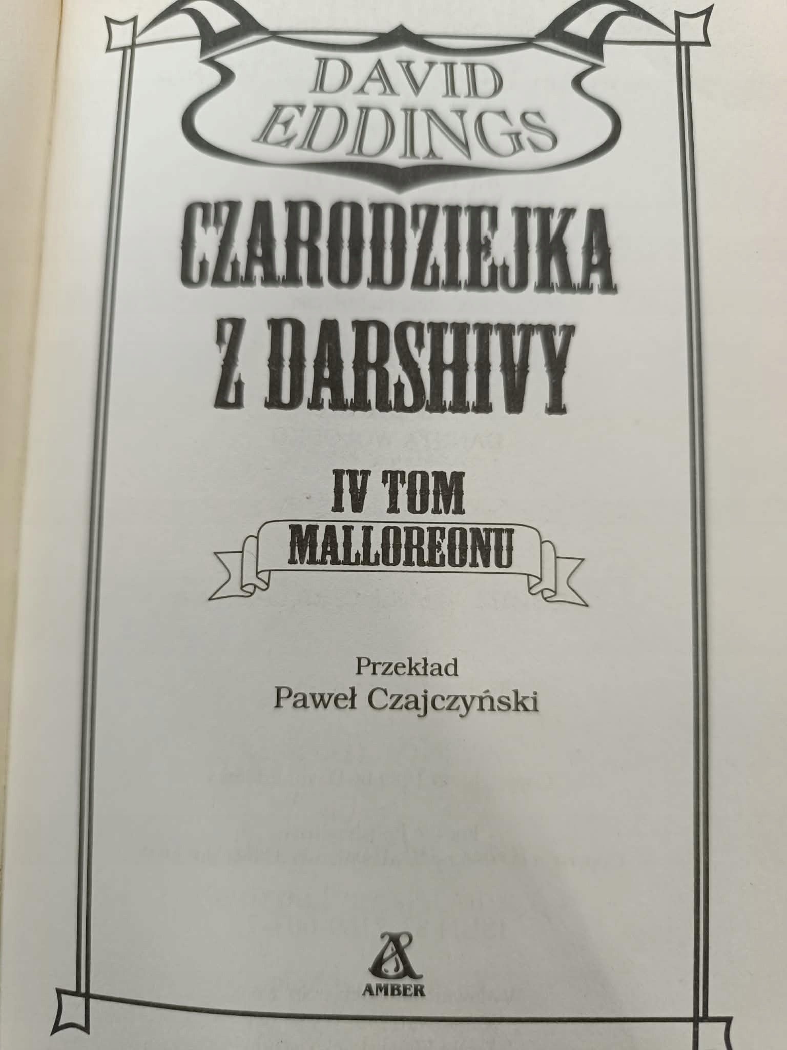 David Eddings x3 Prorokini z Kell, Strażnicy zachodu, Czarodziejka...