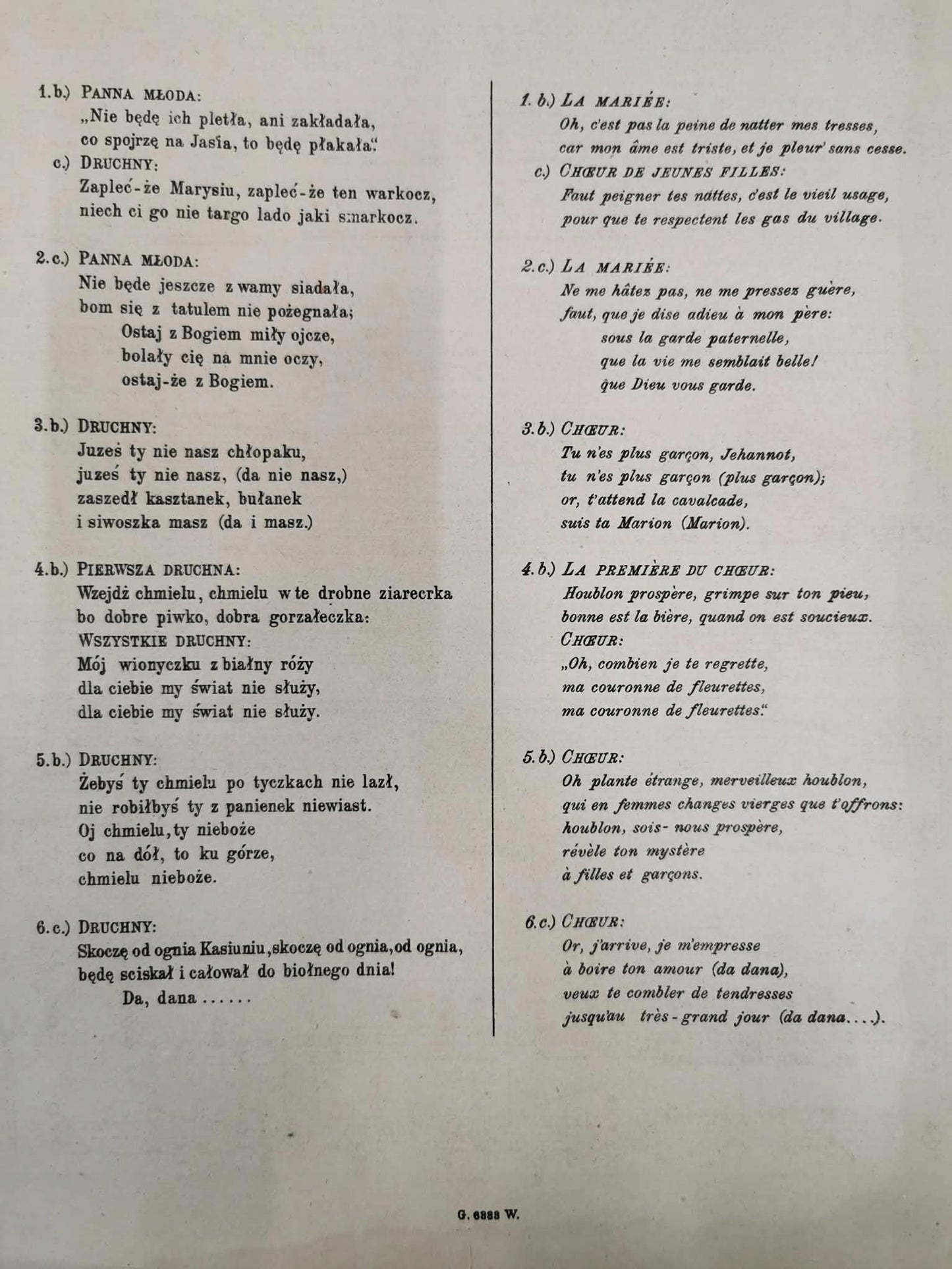 Pieśni ludowe polskie harmonises par Łucjan Kamieński Op. 20 I. II. III.
