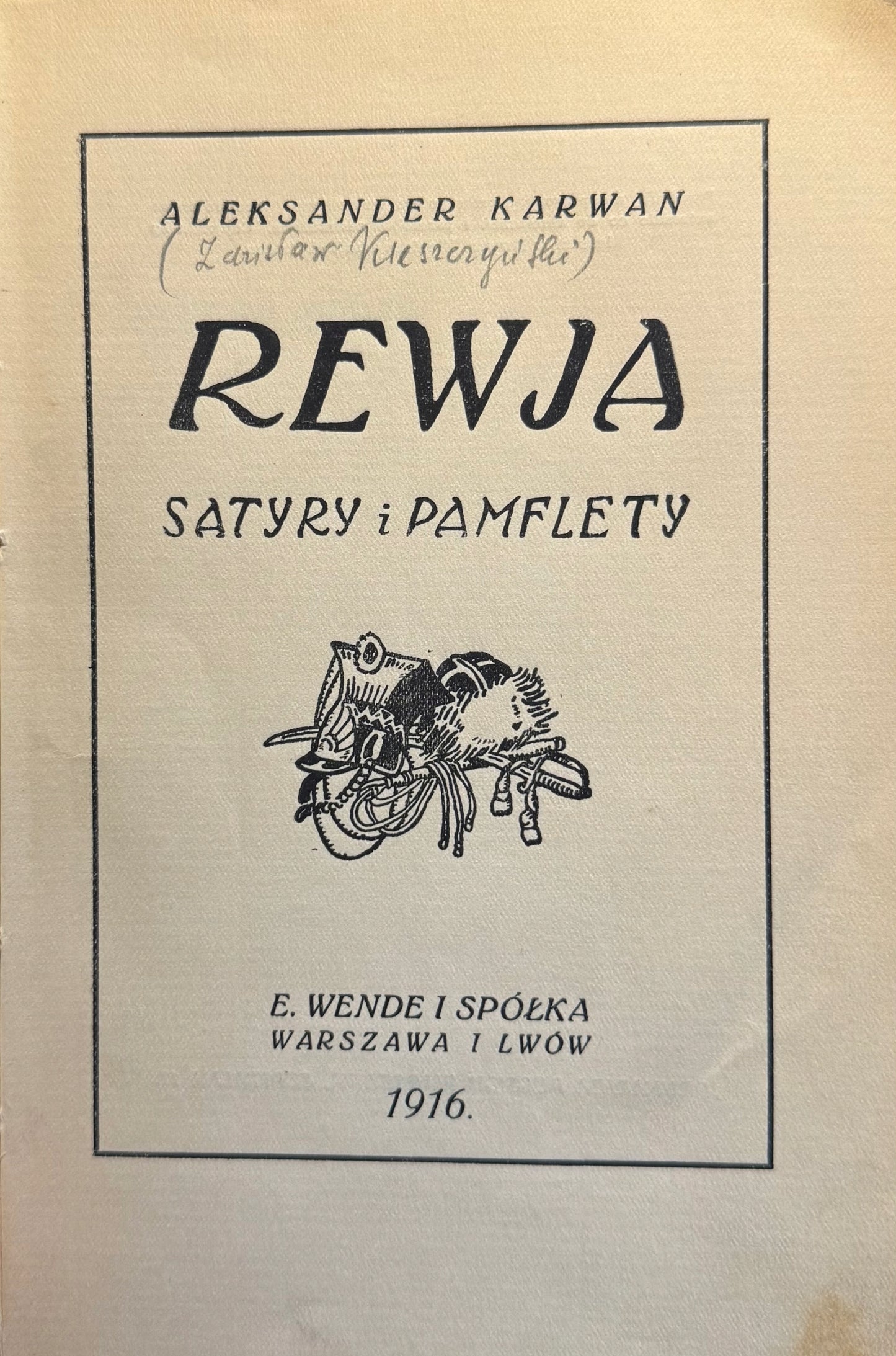 Rewja. Satyry i pamflety Karwan Aleksander [1916]