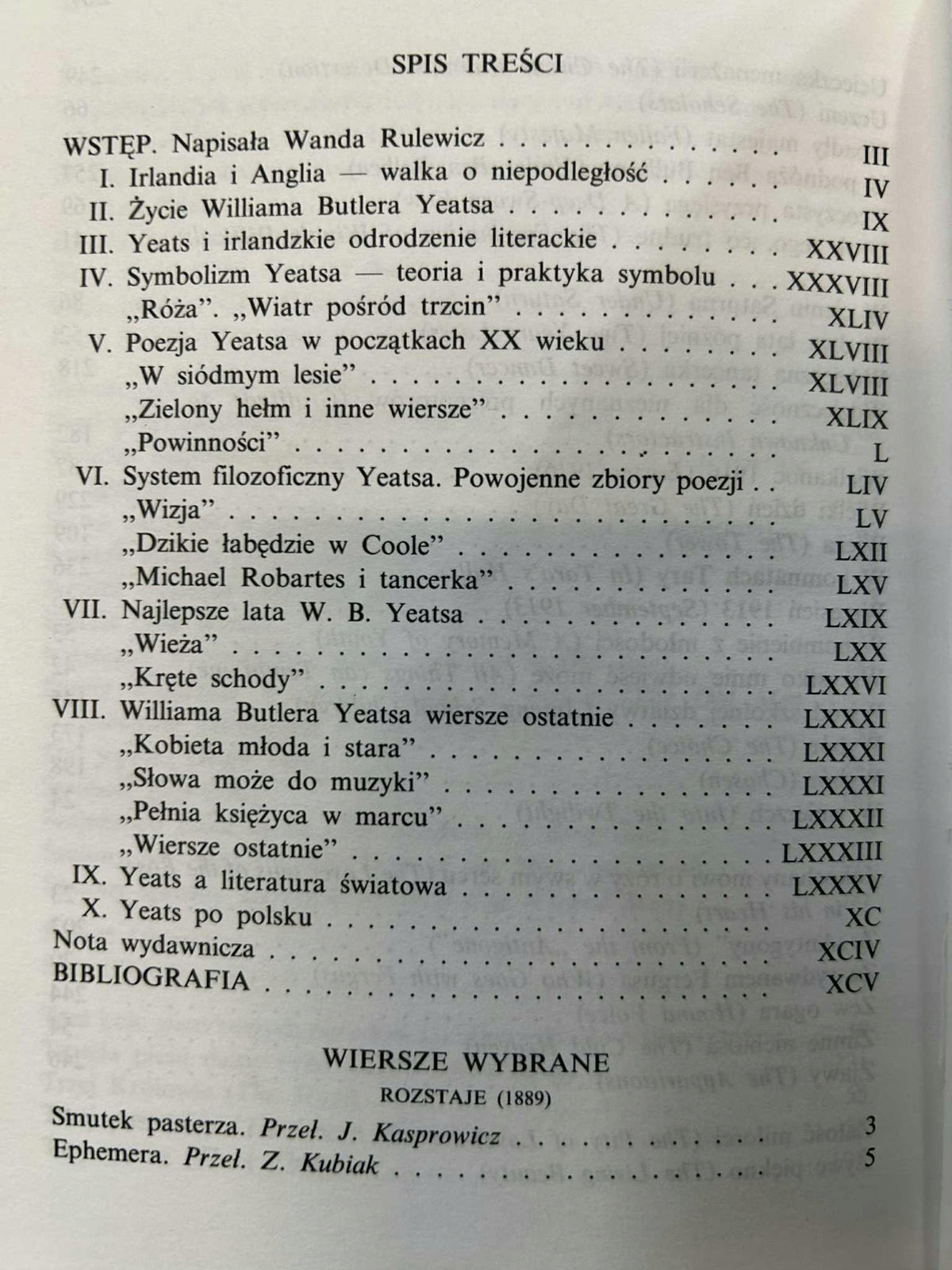 Wiersze wybrane - Wiliam Butler Yeats [Biblioteka Narodowa]