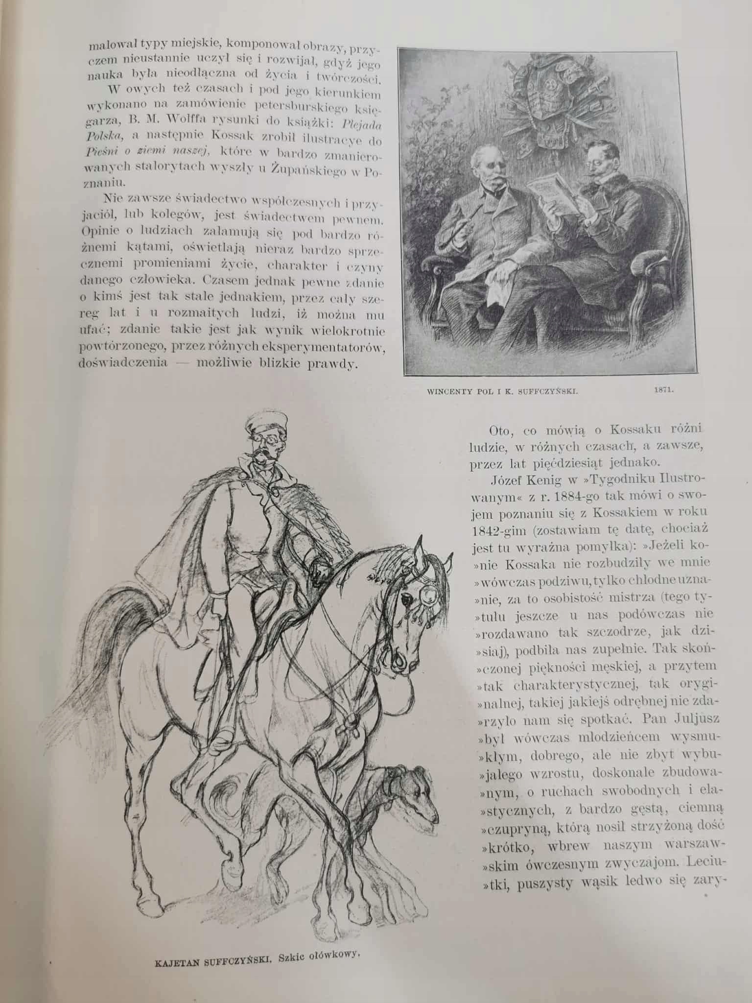 Juljusz Kossak przez Stanisława Witkiewicza [Warszawa 1900]