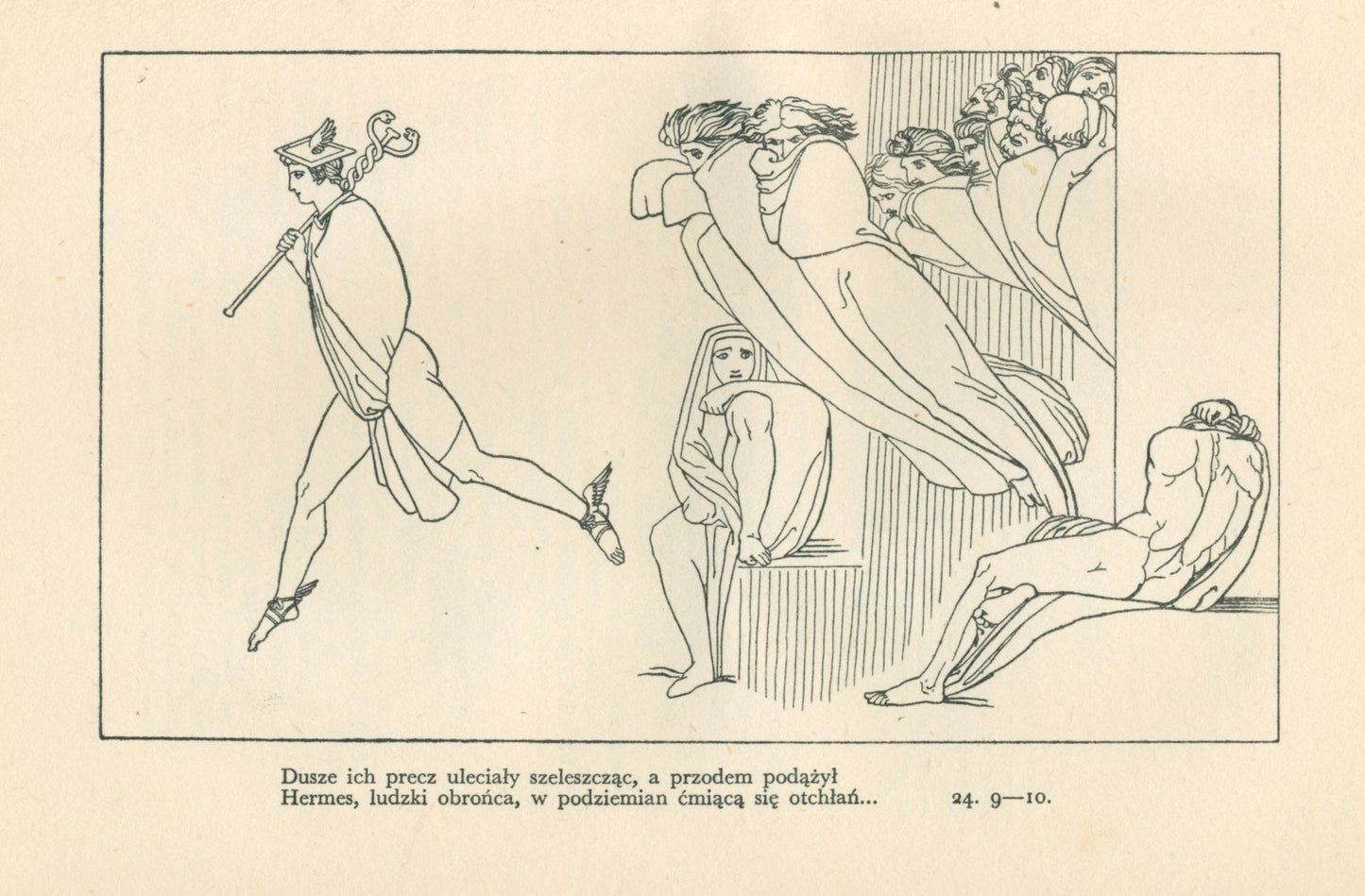 Homer, Odyseja [1935] [oprawa artystyczna] [ilustrował J. Flaxman]