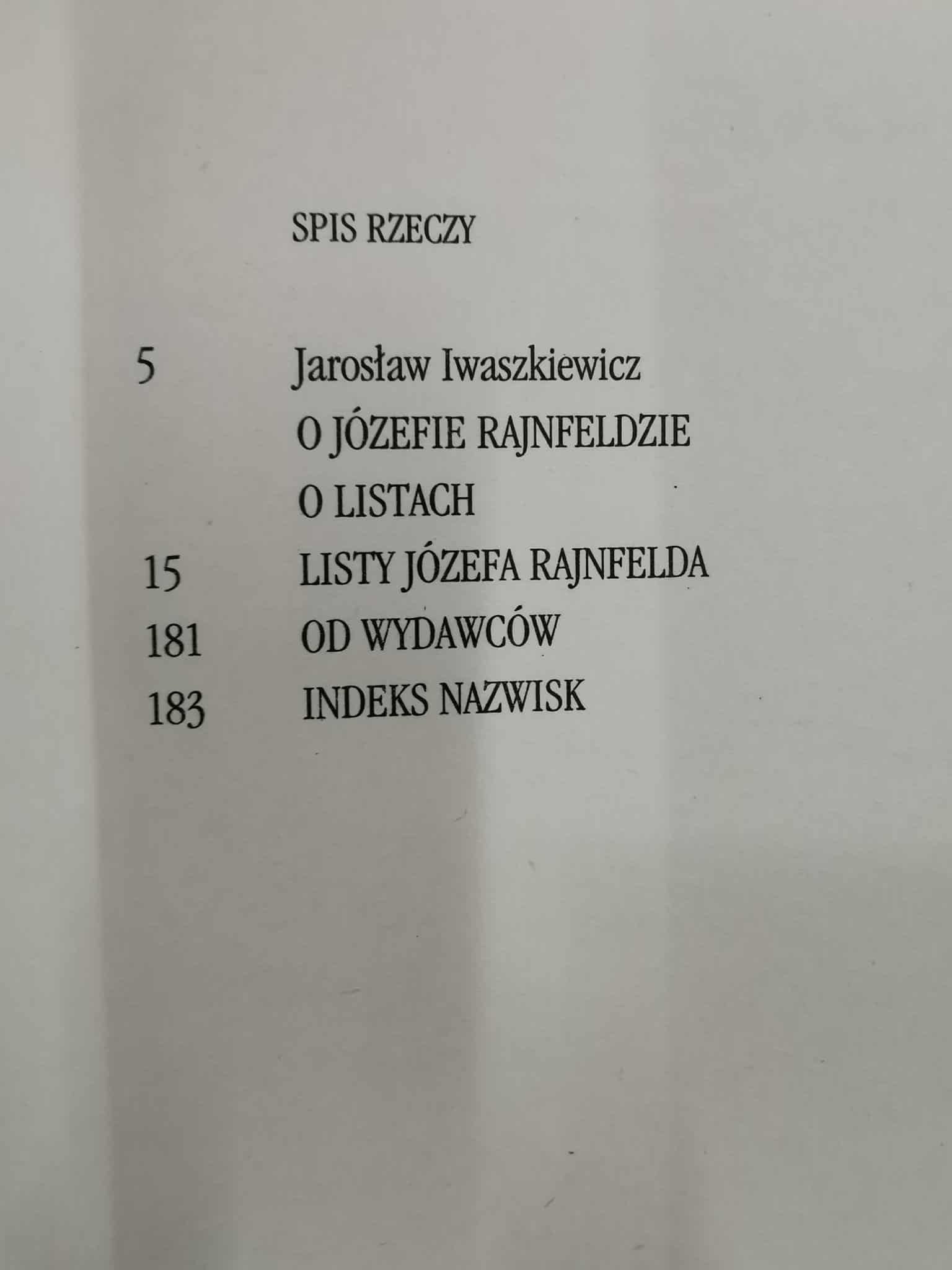 Portret młodego artysty. Listy Józefa Rajnfelda do Jarosława Iwaszkiewicza.