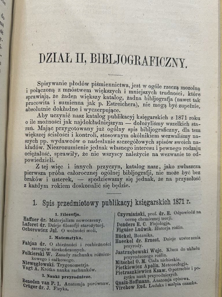 Warszawski Rocznik Literacki. Rok pierwszy 1871 - red. Stanisław Czarnowski