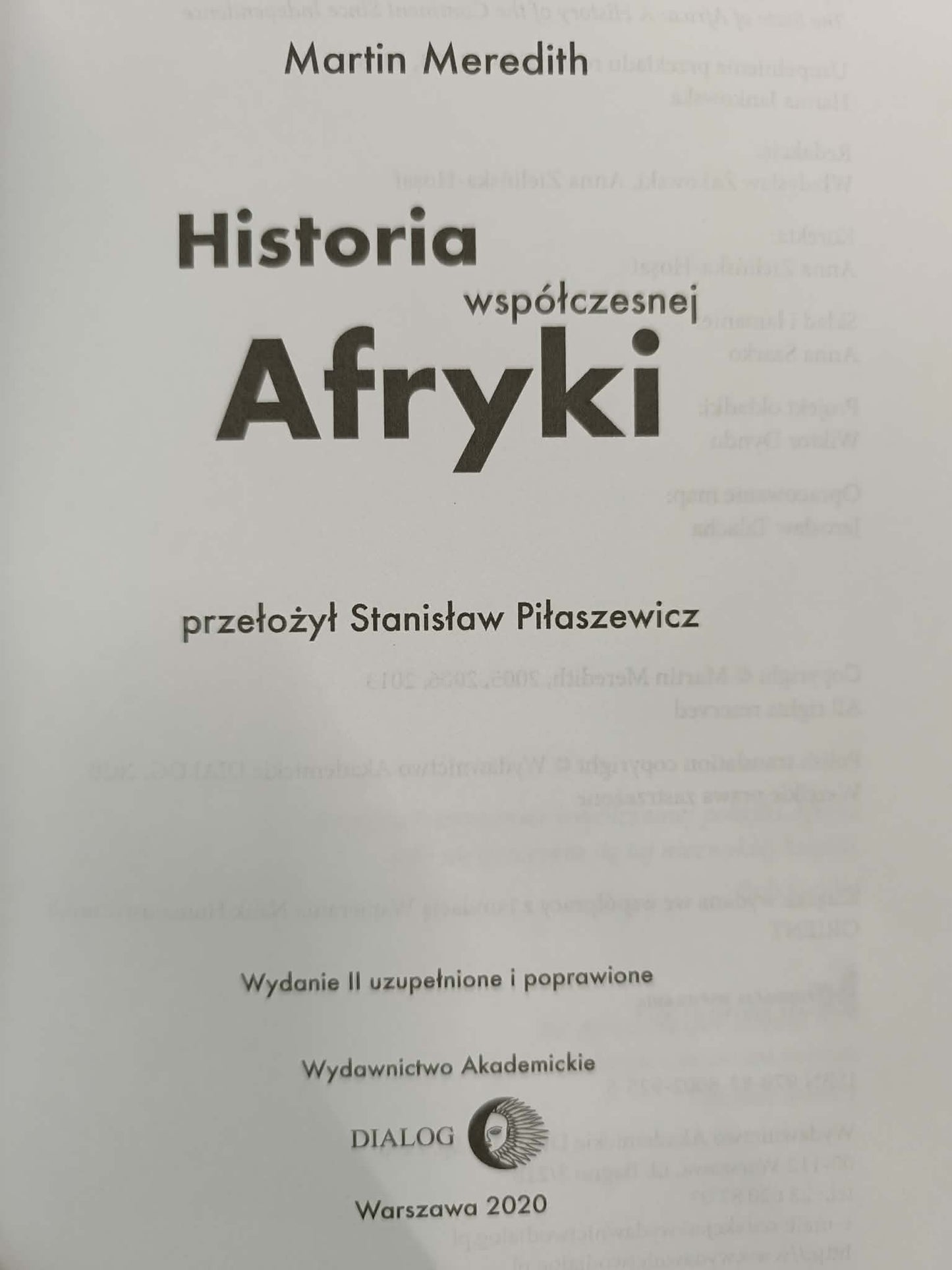 Historia współczesnej Afryki, Martin Meredith