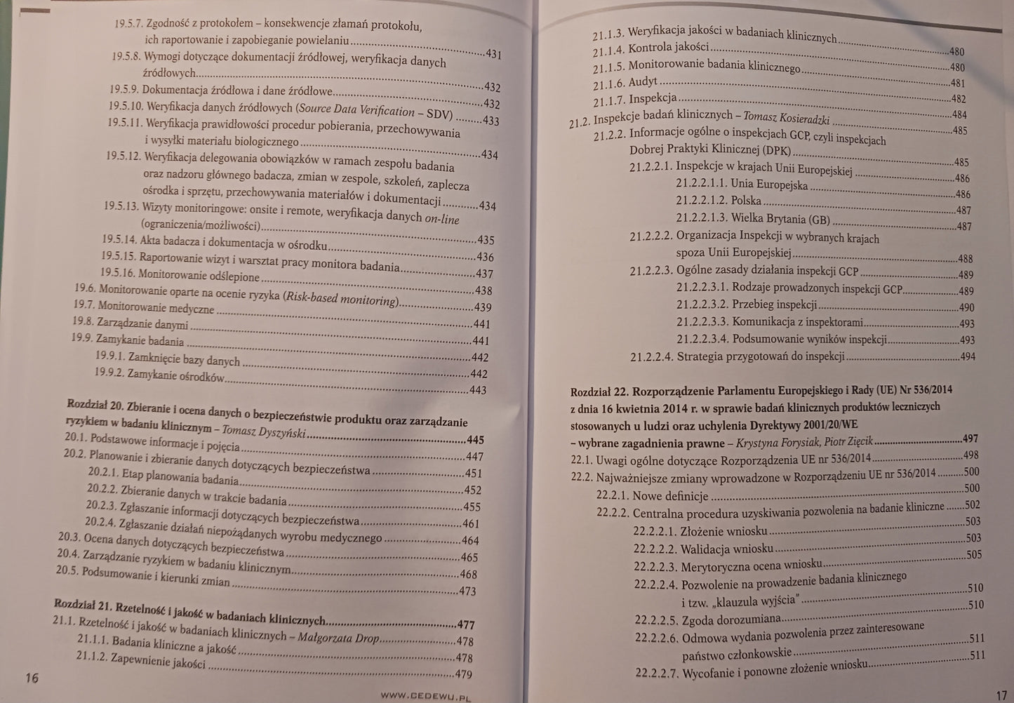 Badania kliniczne red. Teresa Brodniewicz