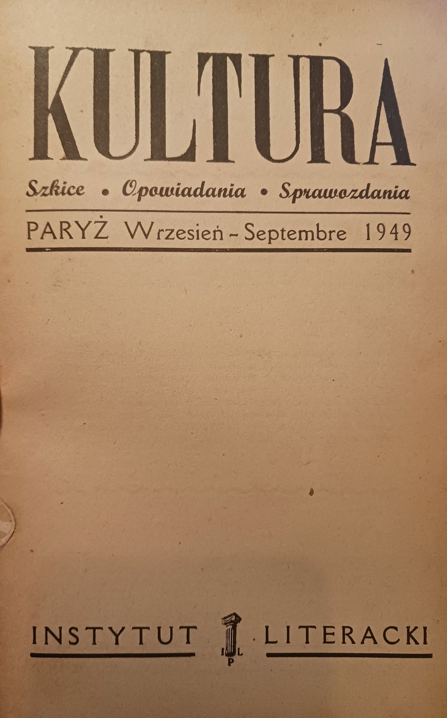 Kultura. Szkice, opowiadania, sprawozdania Nr 6/23 [Paryż 1949]