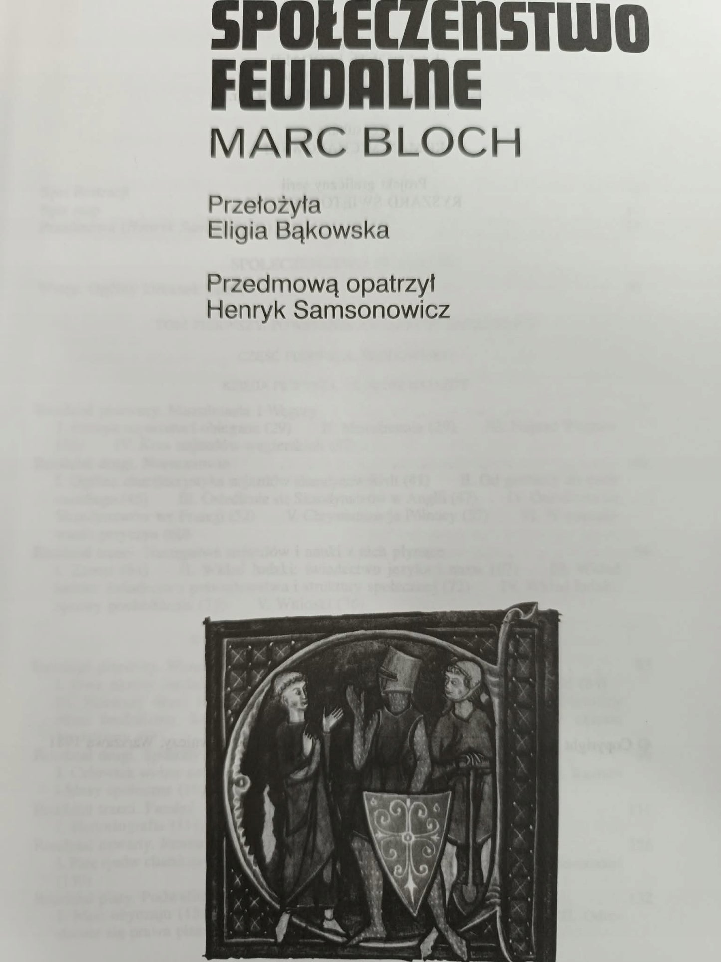 SPOŁECZEŃSTWO FEUDALNE, Marc Bloch