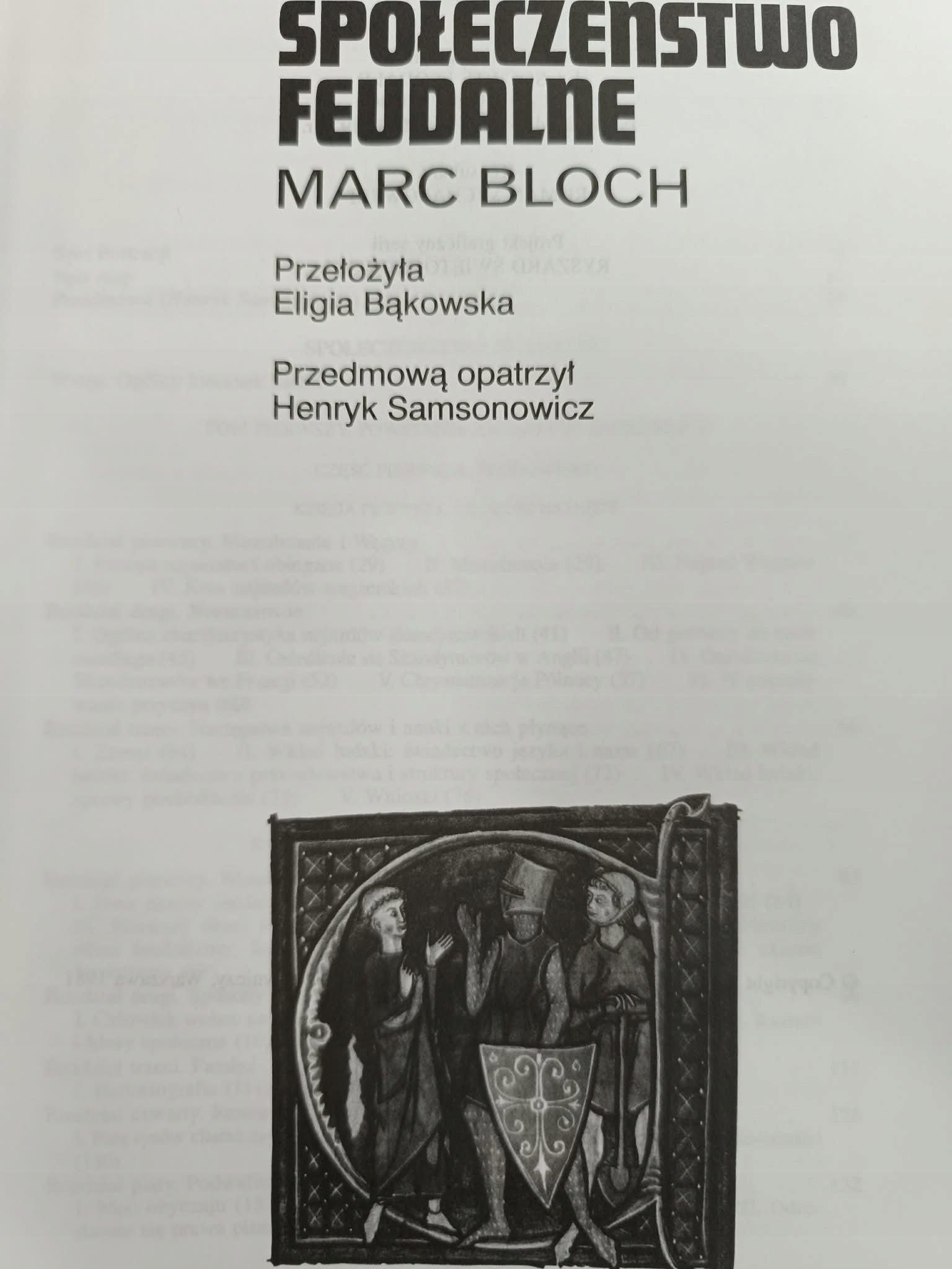 SPOŁECZEŃSTWO FEUDALNE, Marc Bloch