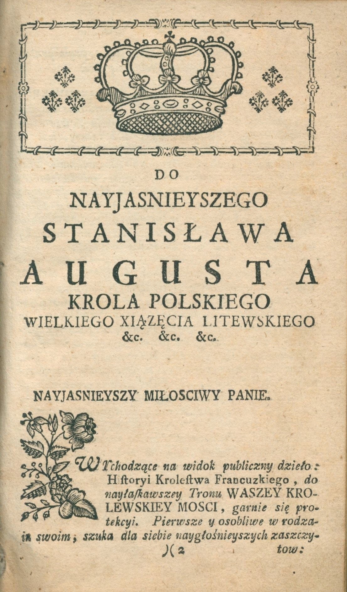 Skrzetuski Kajetan Józef, Historya polityczna krolestwa francuzkiego I, II