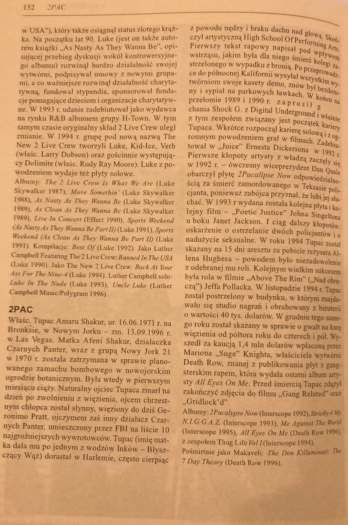 Encyklopedia muzyki popularnej Rap dance techno Praca zbiorowa