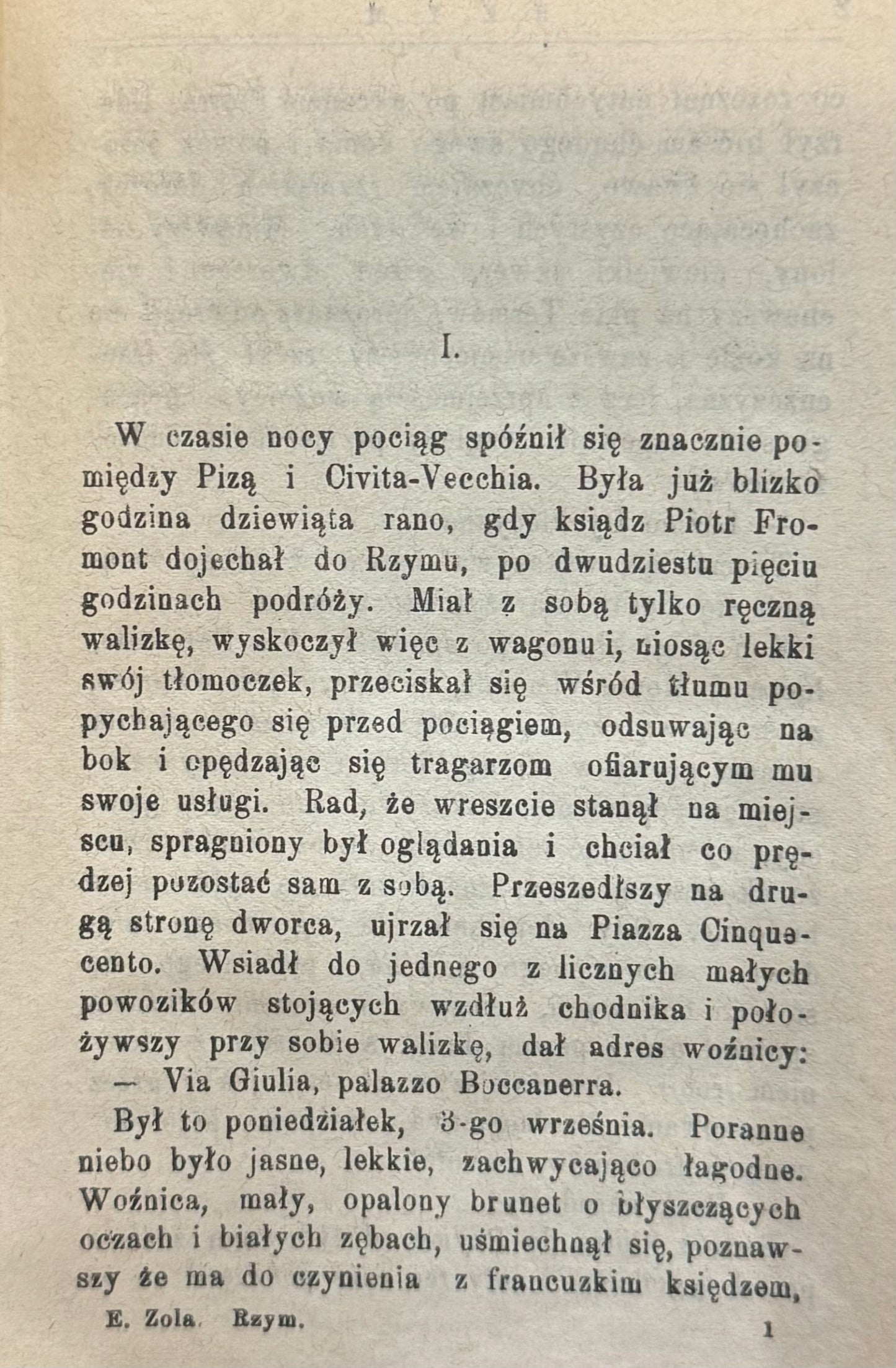 Rzym cz. I Emil Zola [1897][pierwsze wydanie]