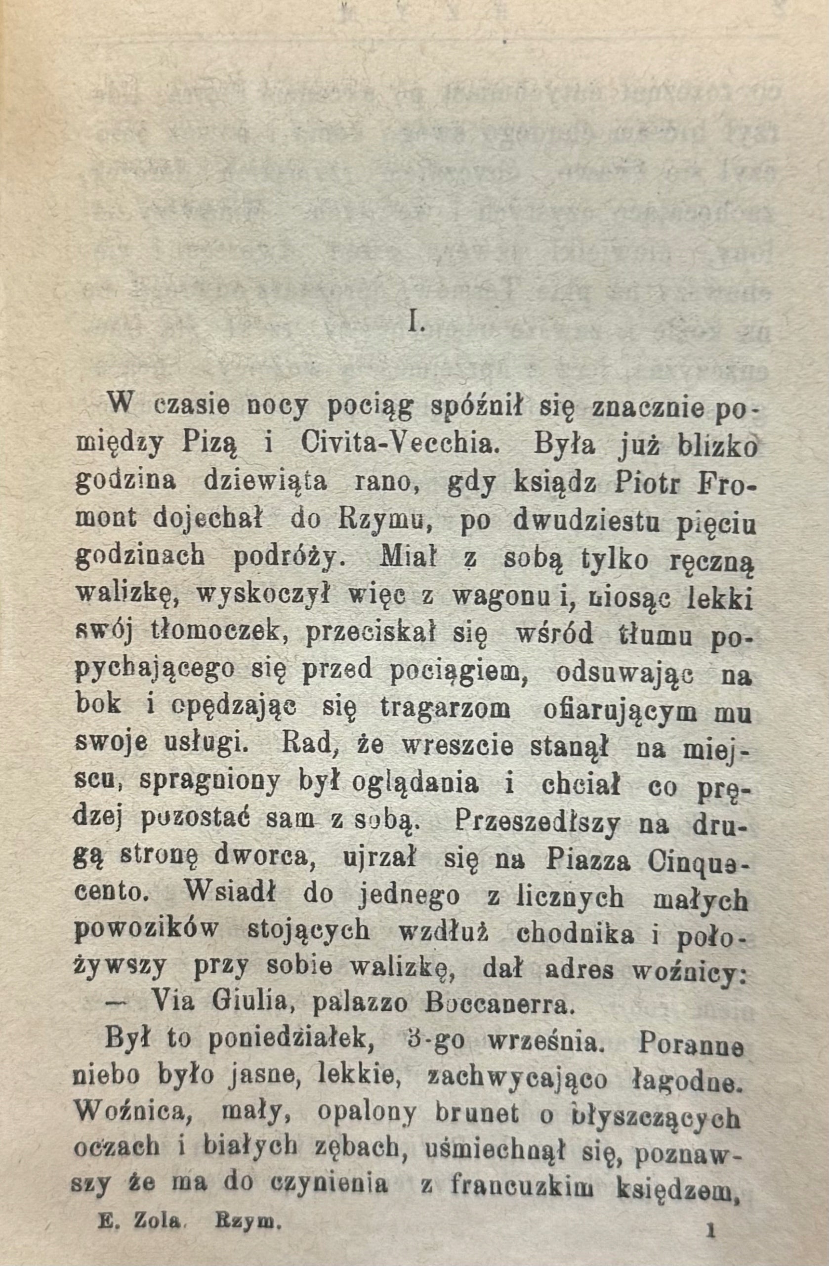 Rzym cz. I Emil Zola [1897][pierwsze wydanie]