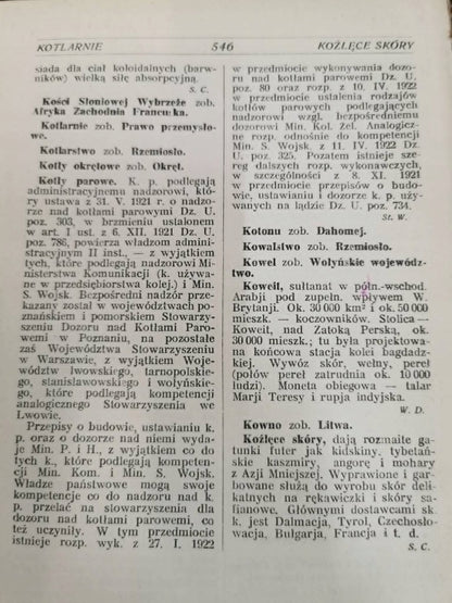 Podręczna Encyklopedia Handlowa, dr S. Waschka, B. Olszewicz