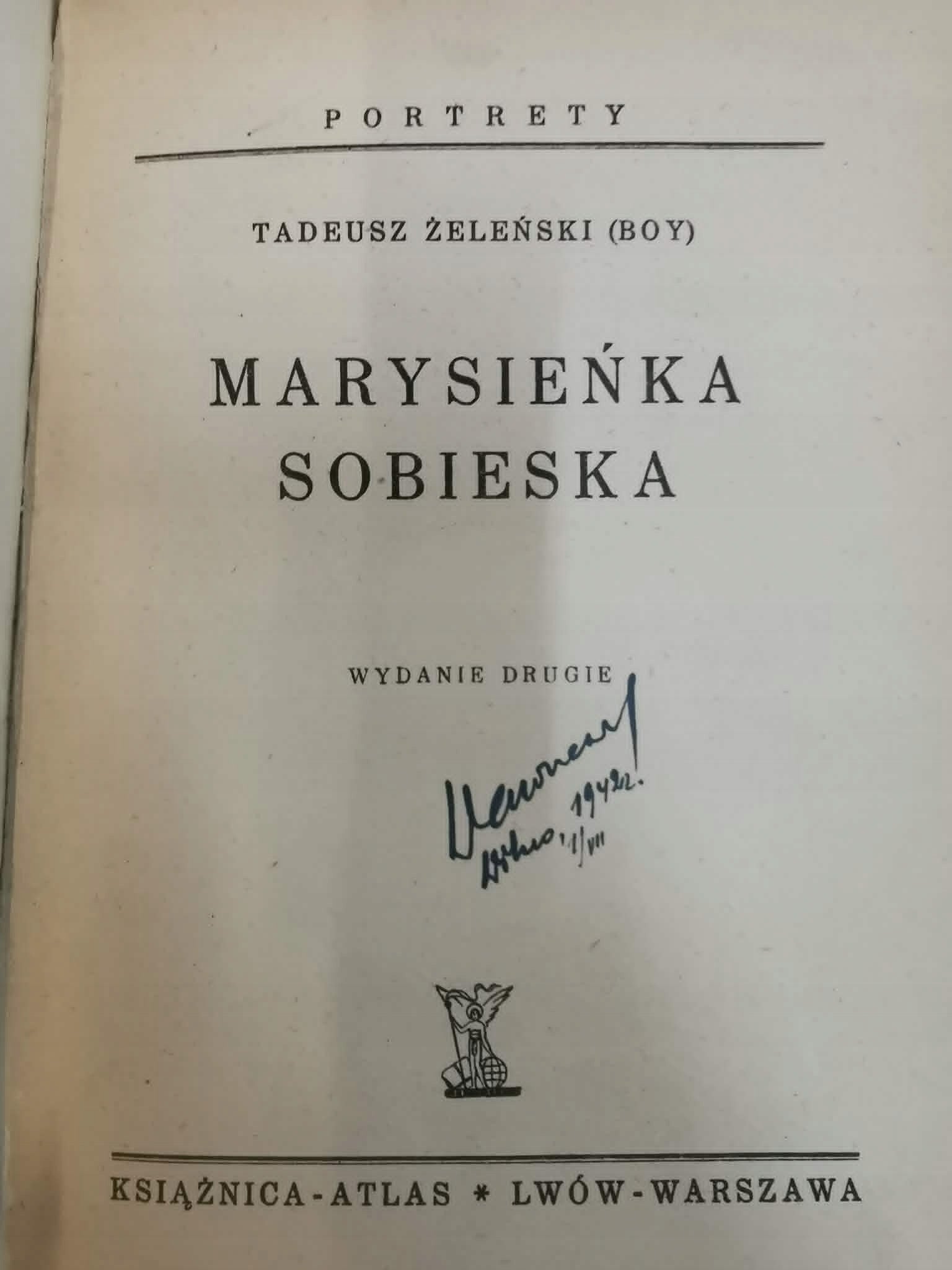 Marysieńka Sobieska, T. Boy - Żeleński [1938]
