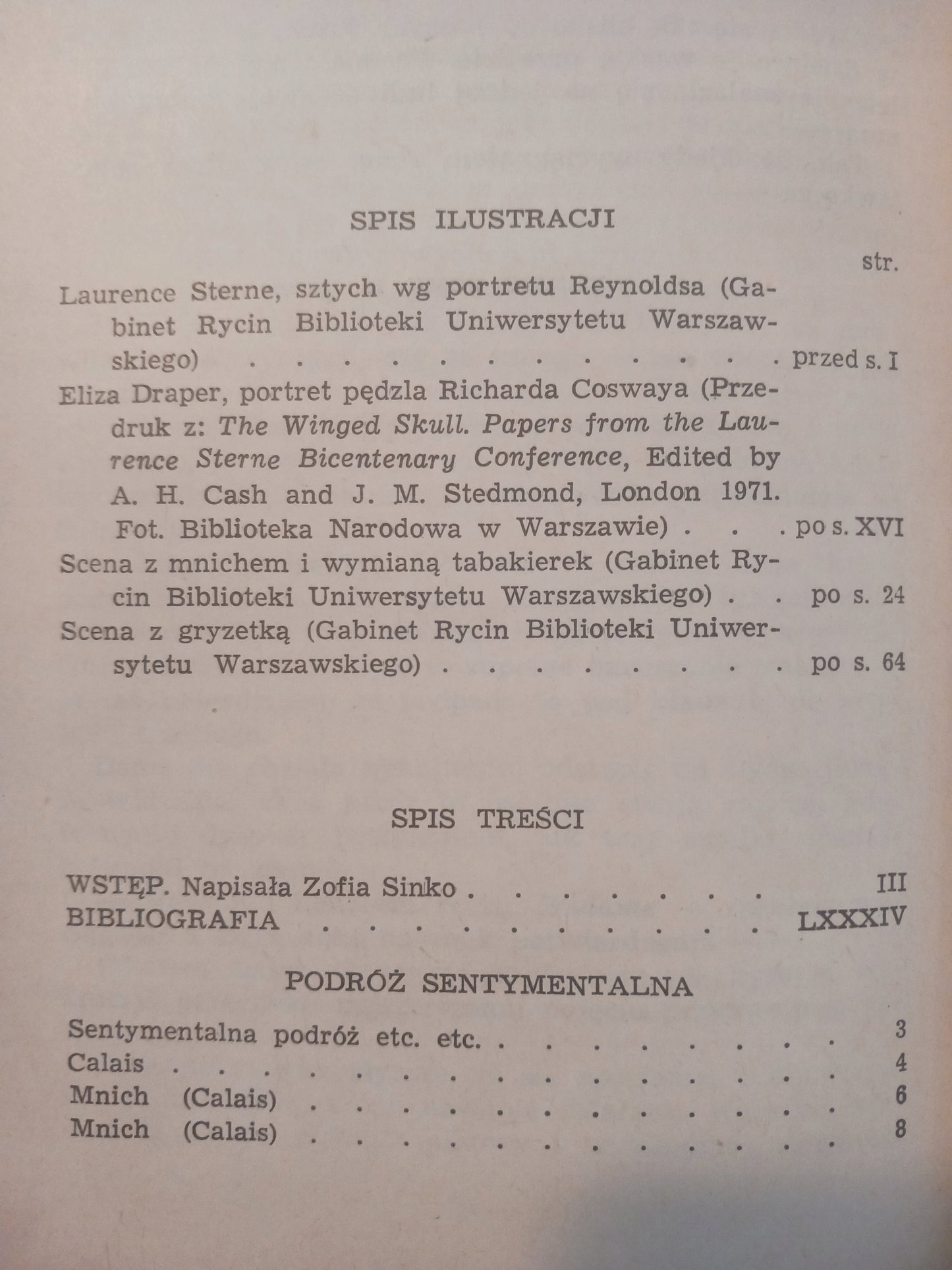 Podróż sentymentalna Laurence Sterne [Biblioteka Narodowa]