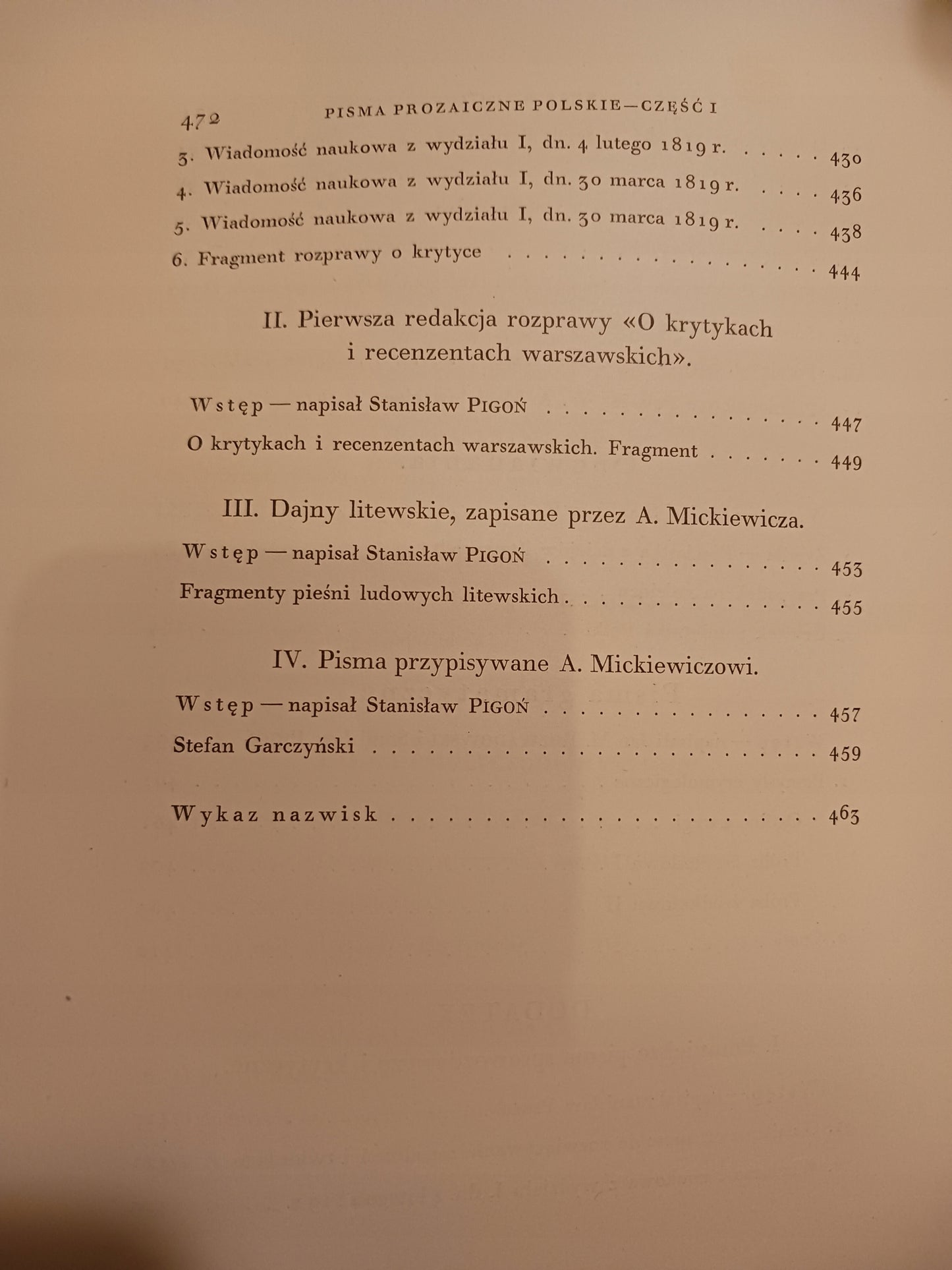 Adama Mickiewicza Dzieła wszystkie Tom V [Warszawa 1933 rok]