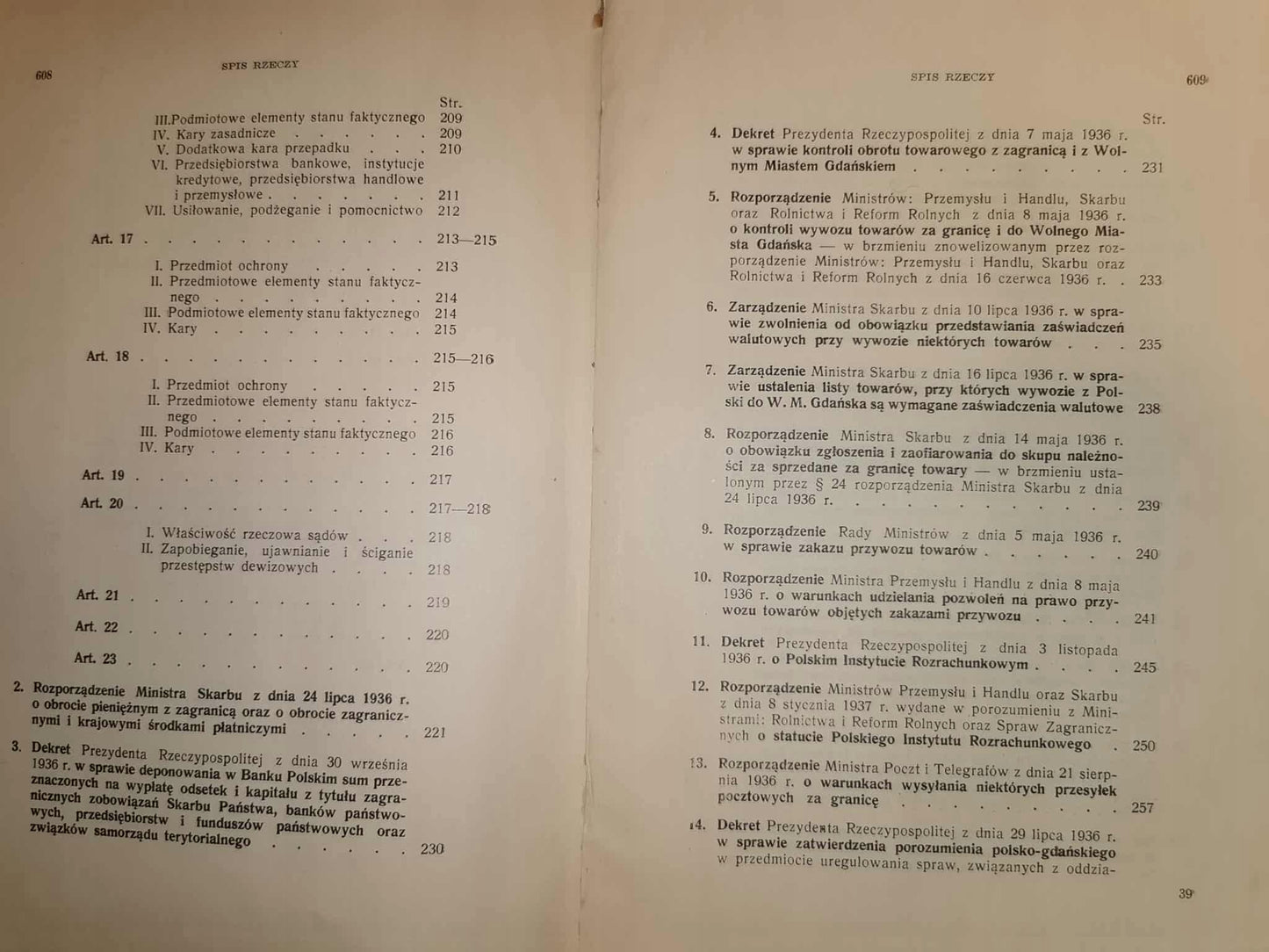 Polskie Ustawodawstwo Dewizowe [1937] [PRAWO PRZEDWOJENNE]