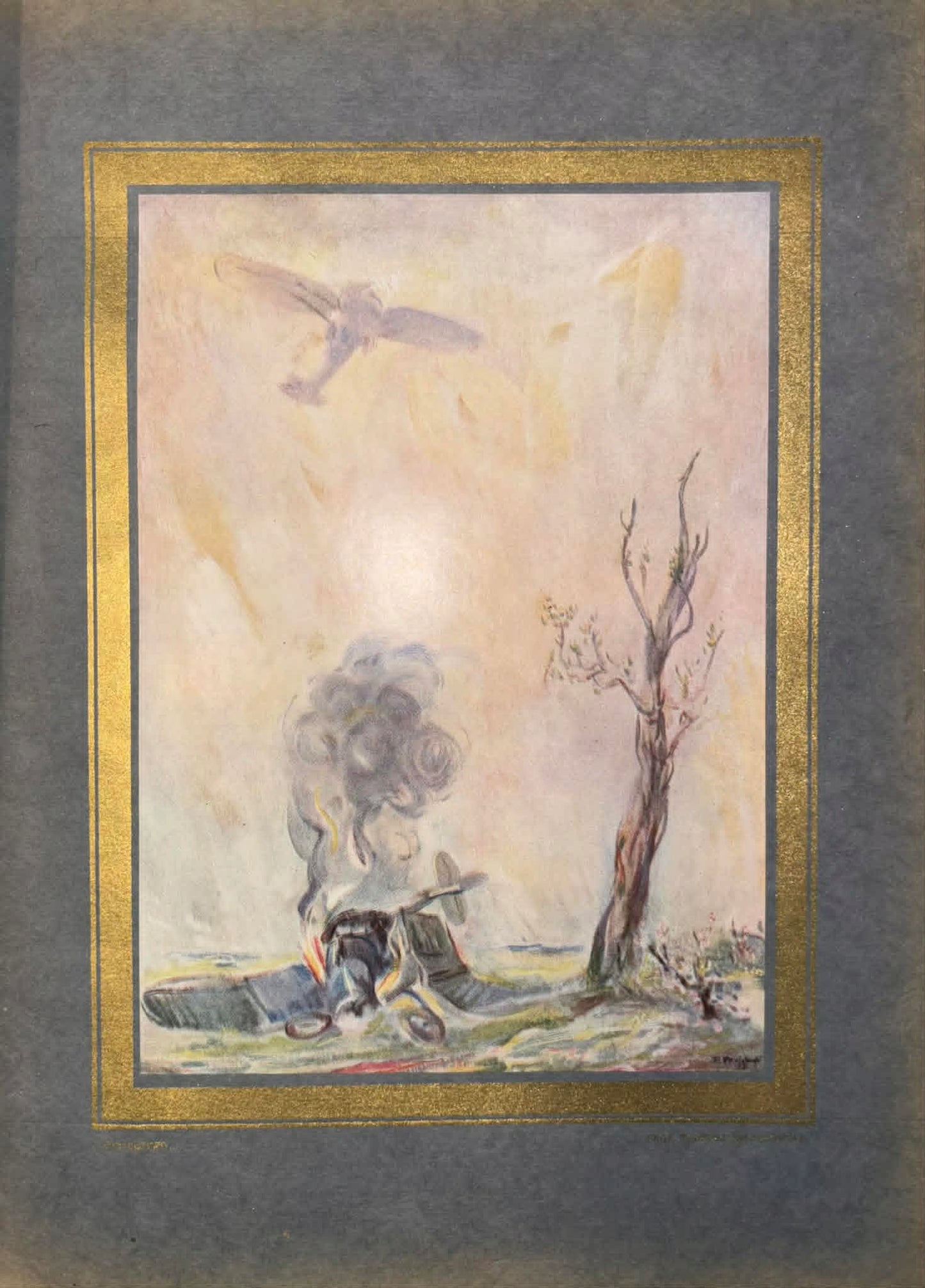 Ku czci poległych lotników [drzeworyty S. Ostoi-Chrostowskiego] [1933]