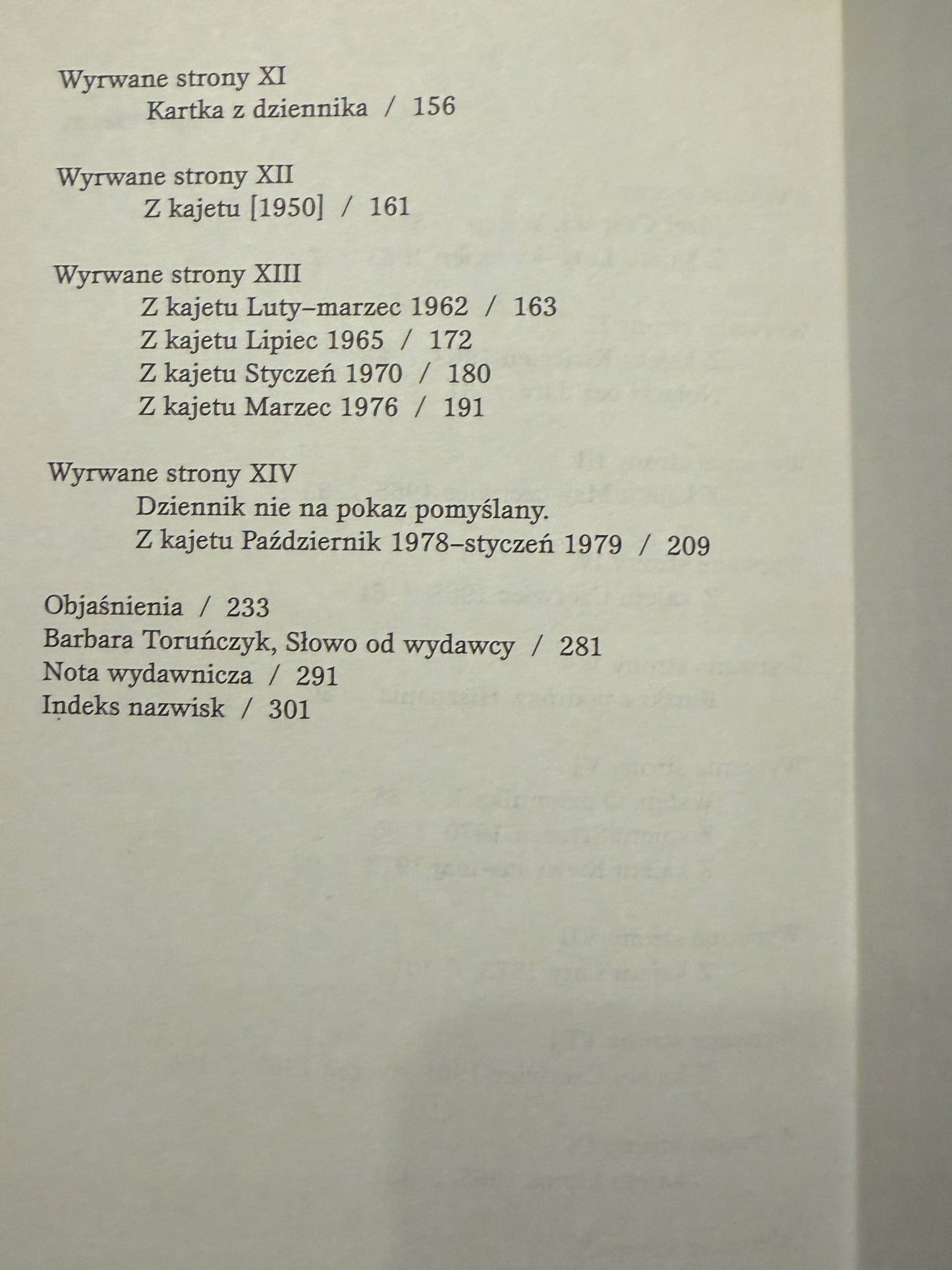 Wyrwane strony Czapski Józef