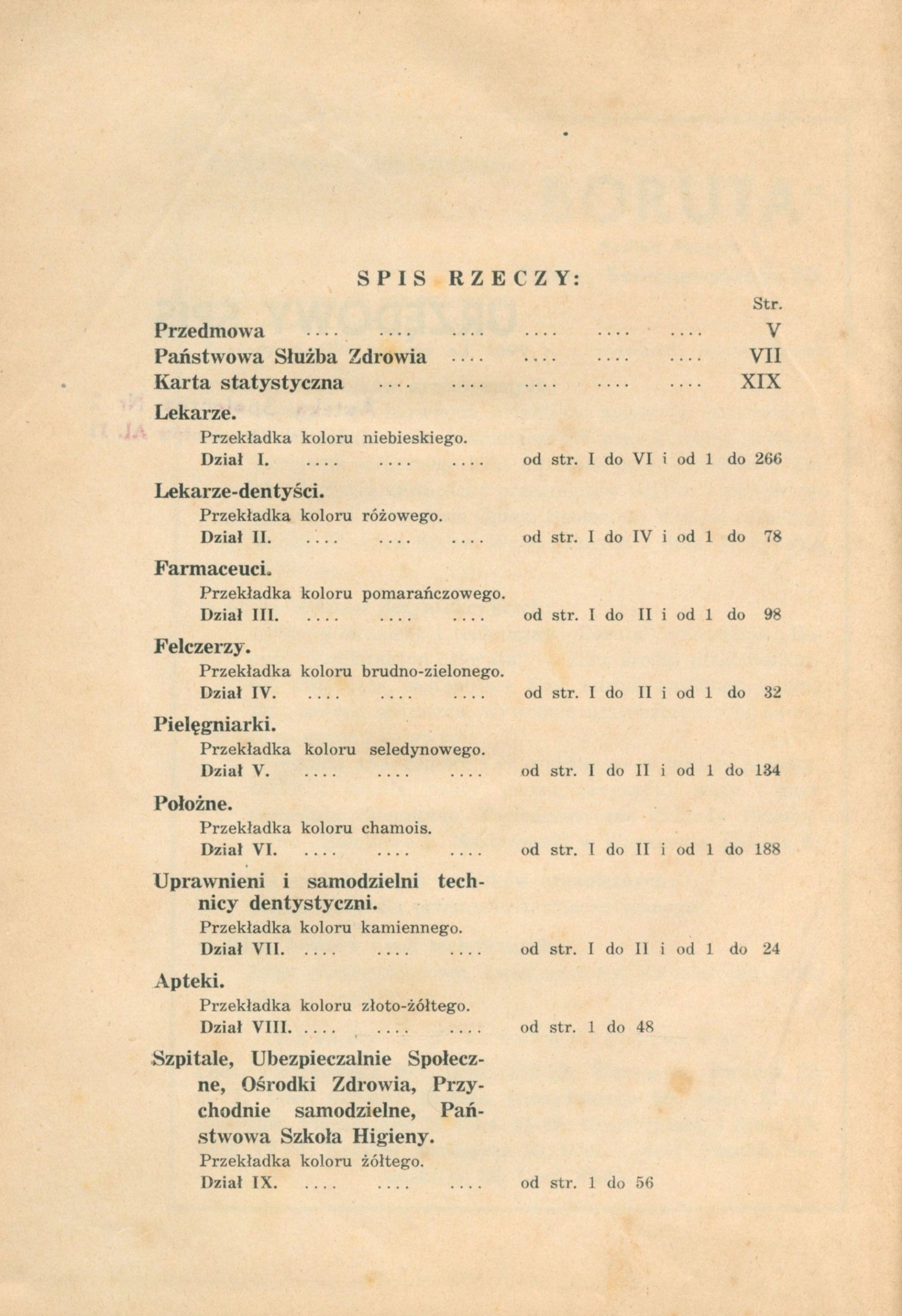 Urzędowy Spis: lekarzy, dentystów, farmaceutów etc. [Warszawa 1939]