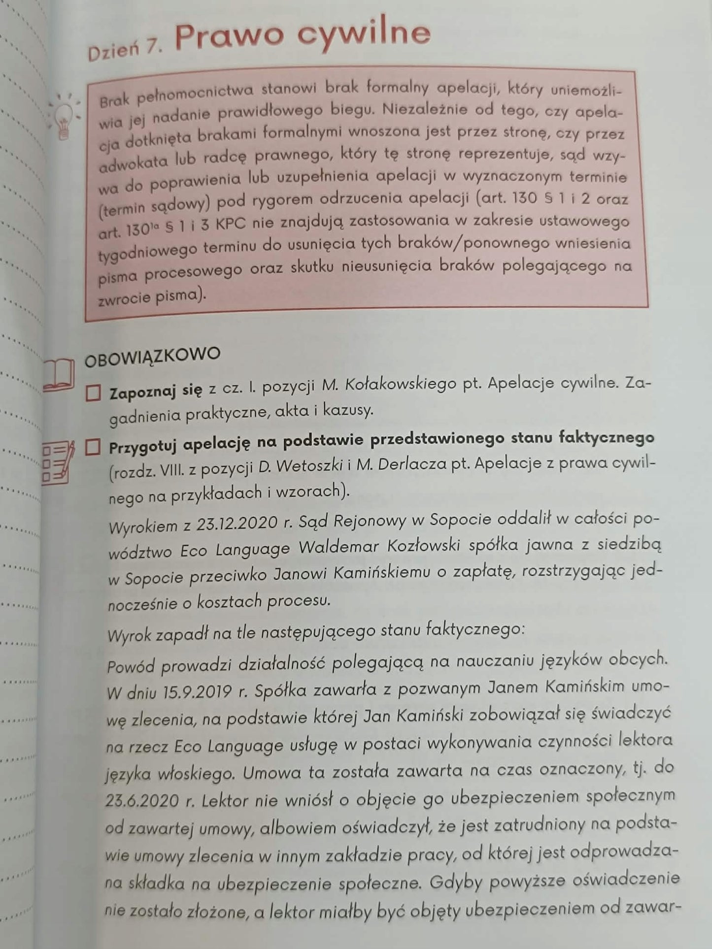Planer. Egzamin radcowski i adwokacki 2025 Praca zbiorowa