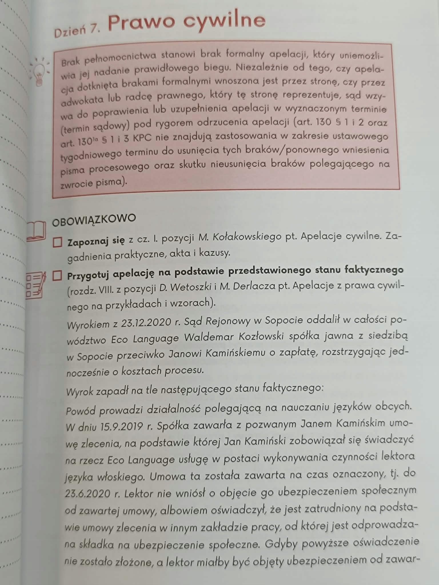 Planer. Egzamin radcowski i adwokacki 2025 Praca zbiorowa