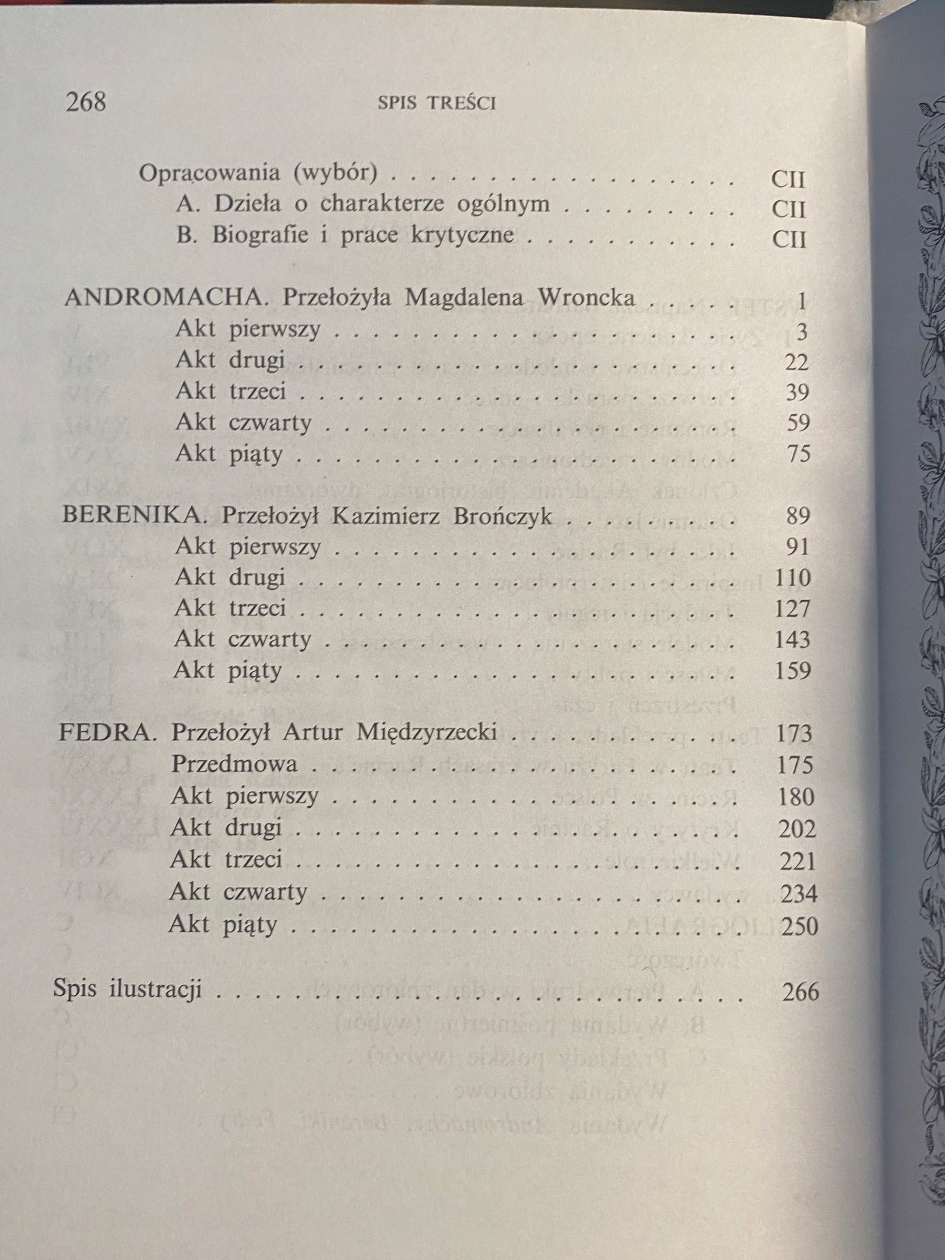 Andromacha, Berenika, Fedra Jean Baptiste Racine [Biblioteka Narodowa]