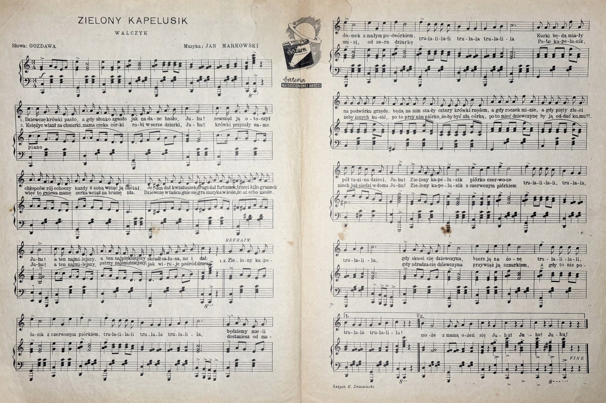 Zielony kapelusik [okładka Z. Kosmowski][1942]