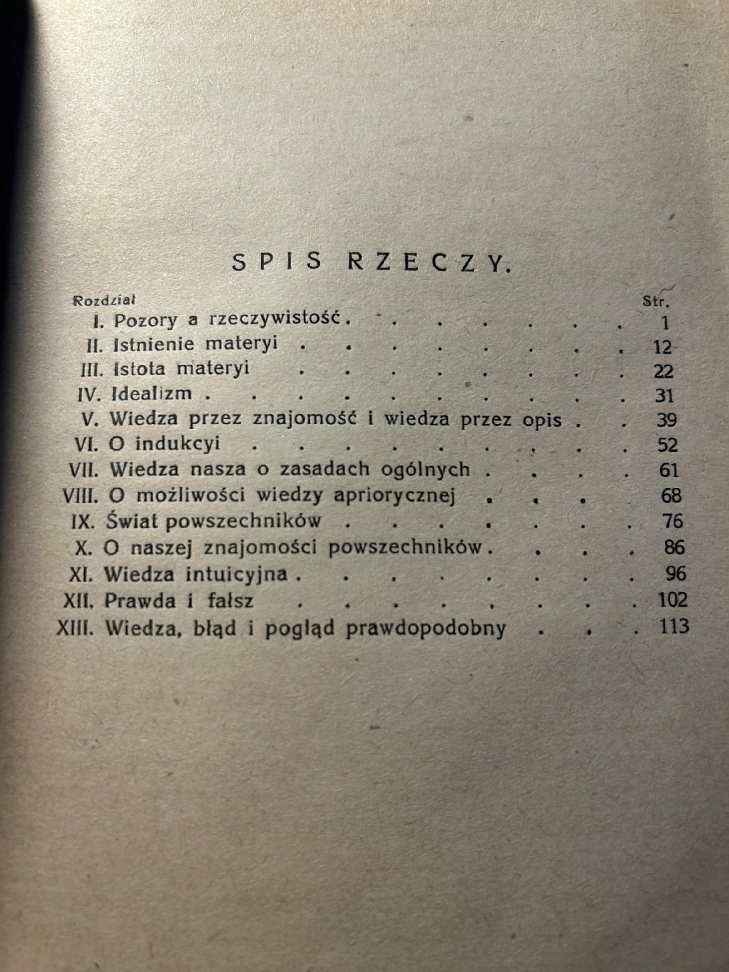 Zagadnienia filozofii - Bertrand Russel [I wydanie, 1913 r.]